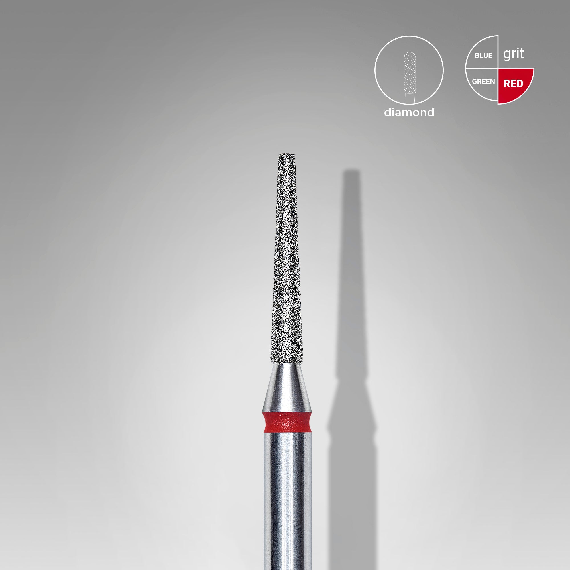 STALEKS Fraise conique rouge, diamètre 1,6 mm / longueur utile 10 mm [FA70R016/10]