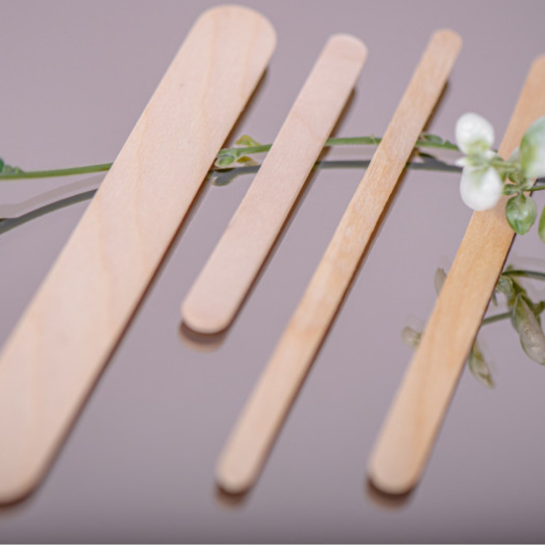 PW Spatules en bois, 100 pièces, MAXI, 15 x 1,7 cm, non stériles