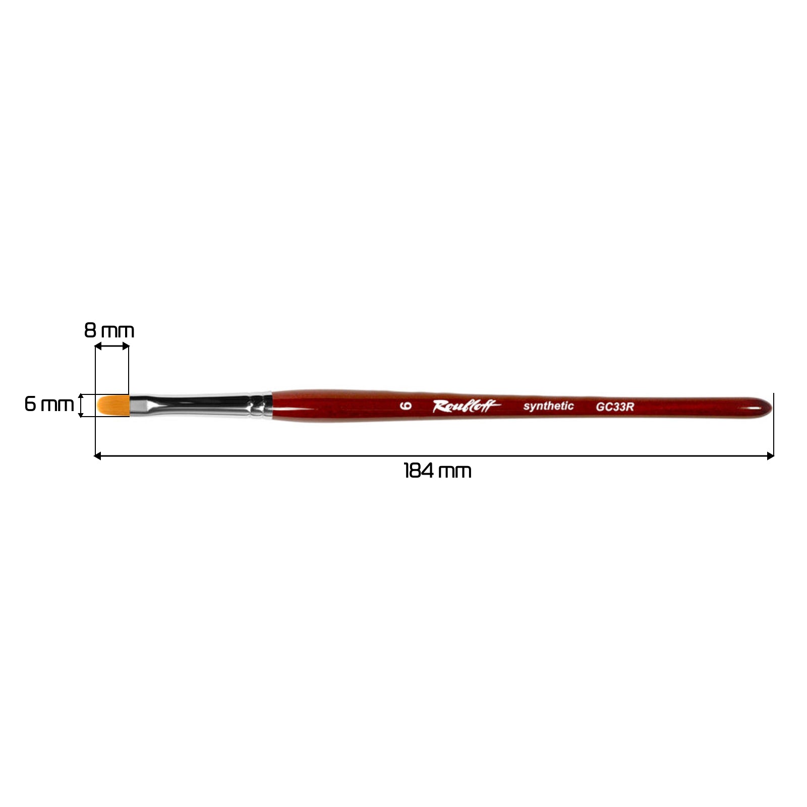 Roubloff, Nail Modeling Brush [GC33R-6]