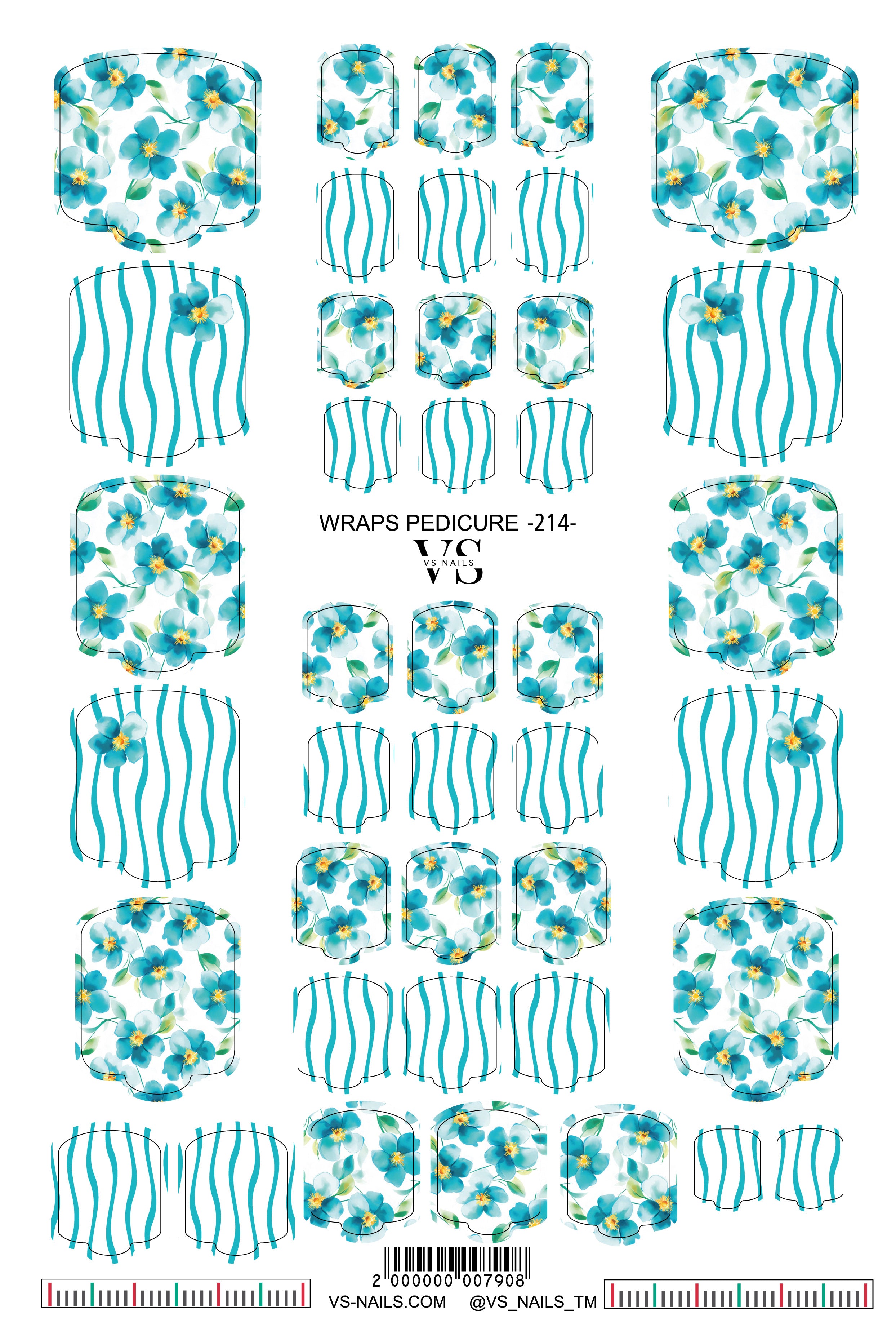 VS NAILS Bandes pour pédicure n° 214
