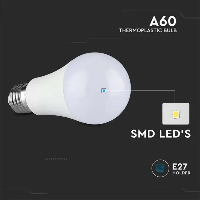 Ampoule LED E27 8,5 W (806 lm), A60, IP20, lumière blanche froide 6500 K