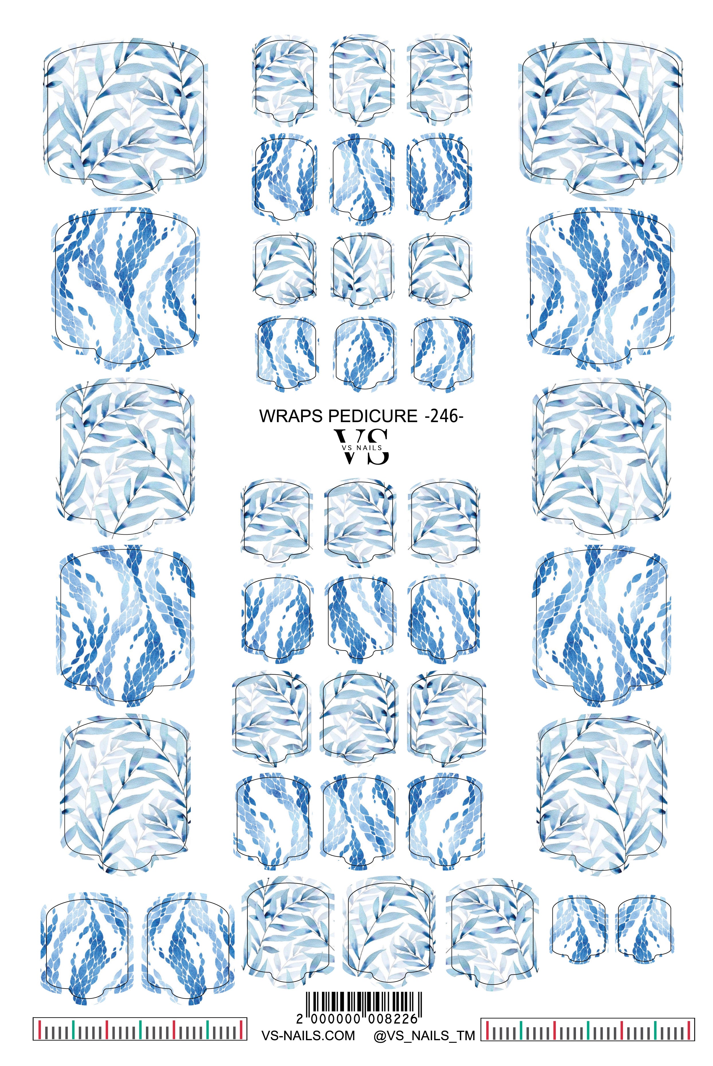 VS NAILS Bandes pour pédicure n° 246