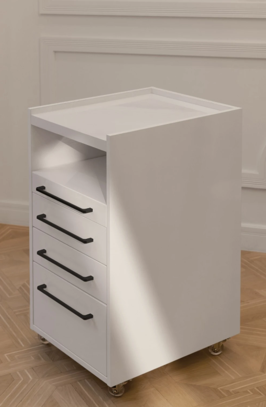Armoire de podologie mobile Afinia avec poignées noires
