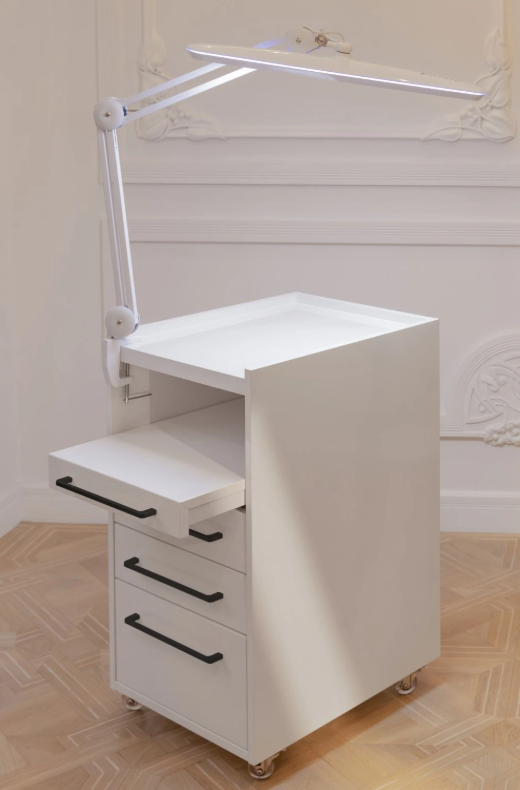 Armoire de podologie mobile Afinia avec poignées noires