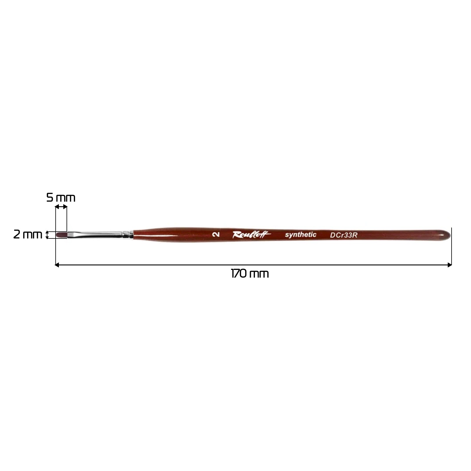 Roubloff, Oval Nail Art Brush [DCr33R- 2]