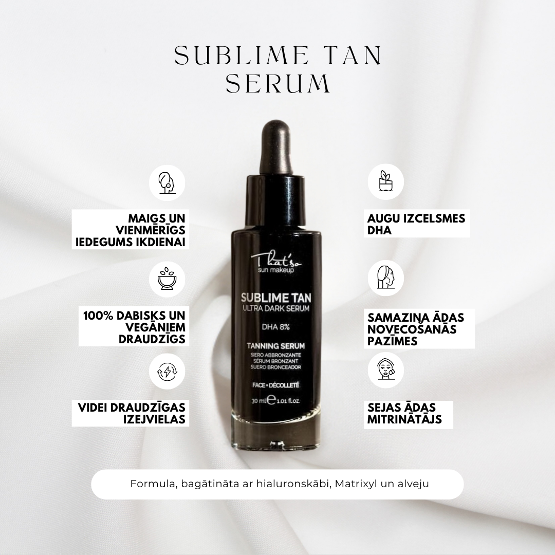Sérums THAT'SO Sublime Tan Drops Ultra Dark Pašiedeguma, 30 ml