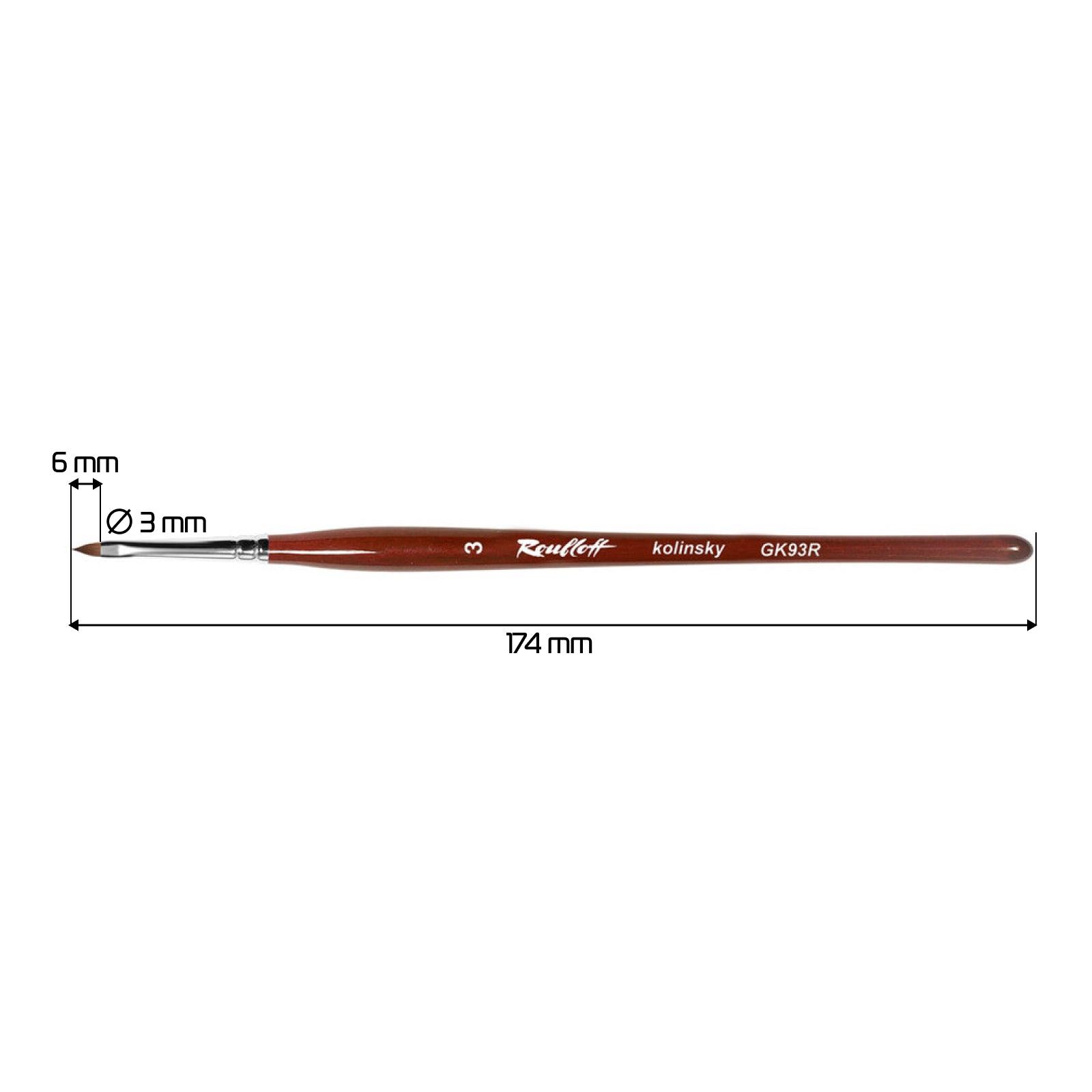 Roubloff, Nail Modeling Brush [GK93R-3]