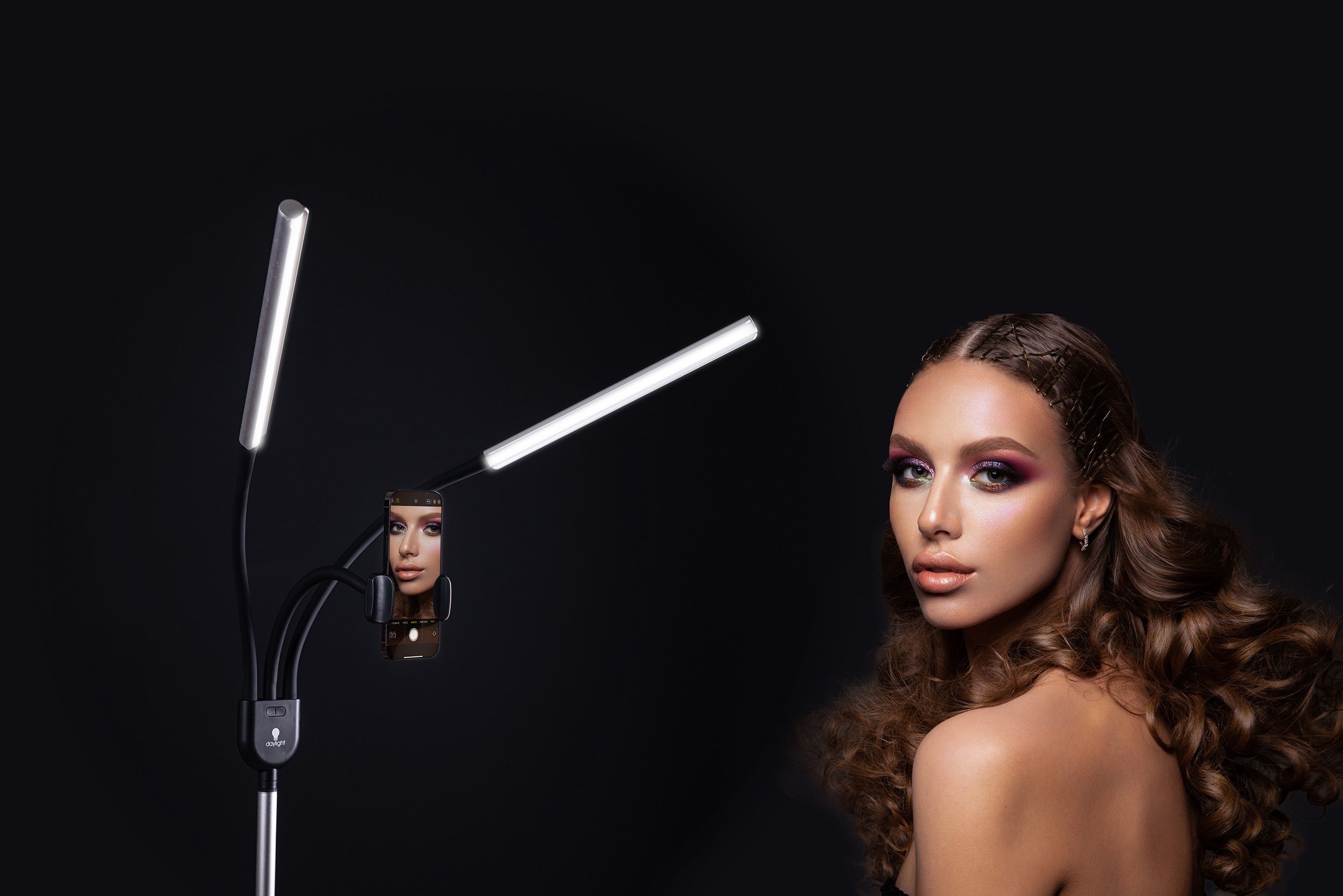 Lampe LED Daylight - Lampe de sol à 2 panneaux pour professionnels [Gemini Floor]