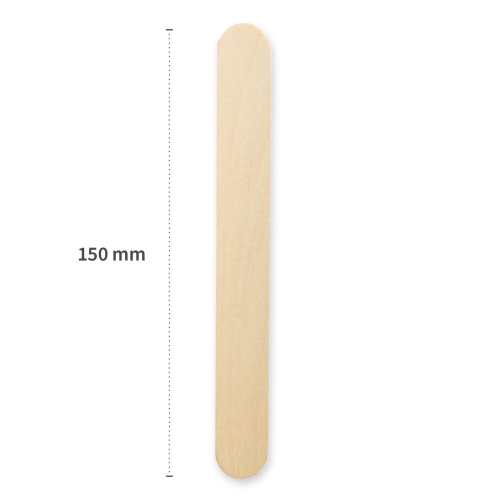 Spatules en bois ECO FRIENDLY, boîte de 100 pièces