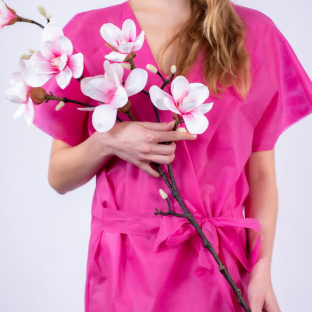 PW Kimono en non-tissé, lot de 5, rose