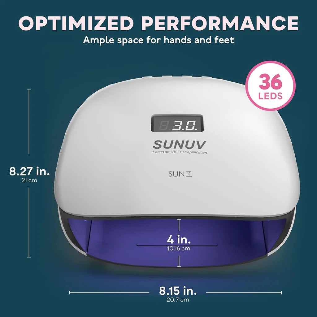 Lampe de table UV/LED noire SUN4S avec fonction Smart 2.0