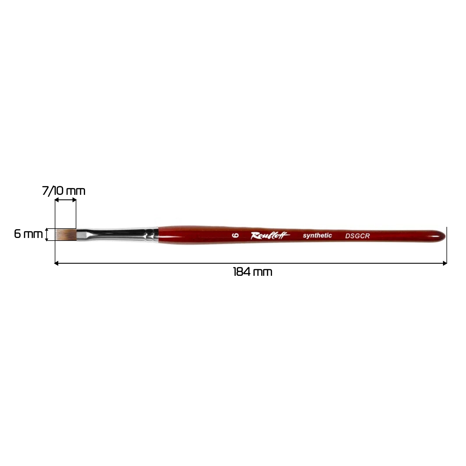 Roubloff, pinceau pour le design des ongles [DSGCR-6]