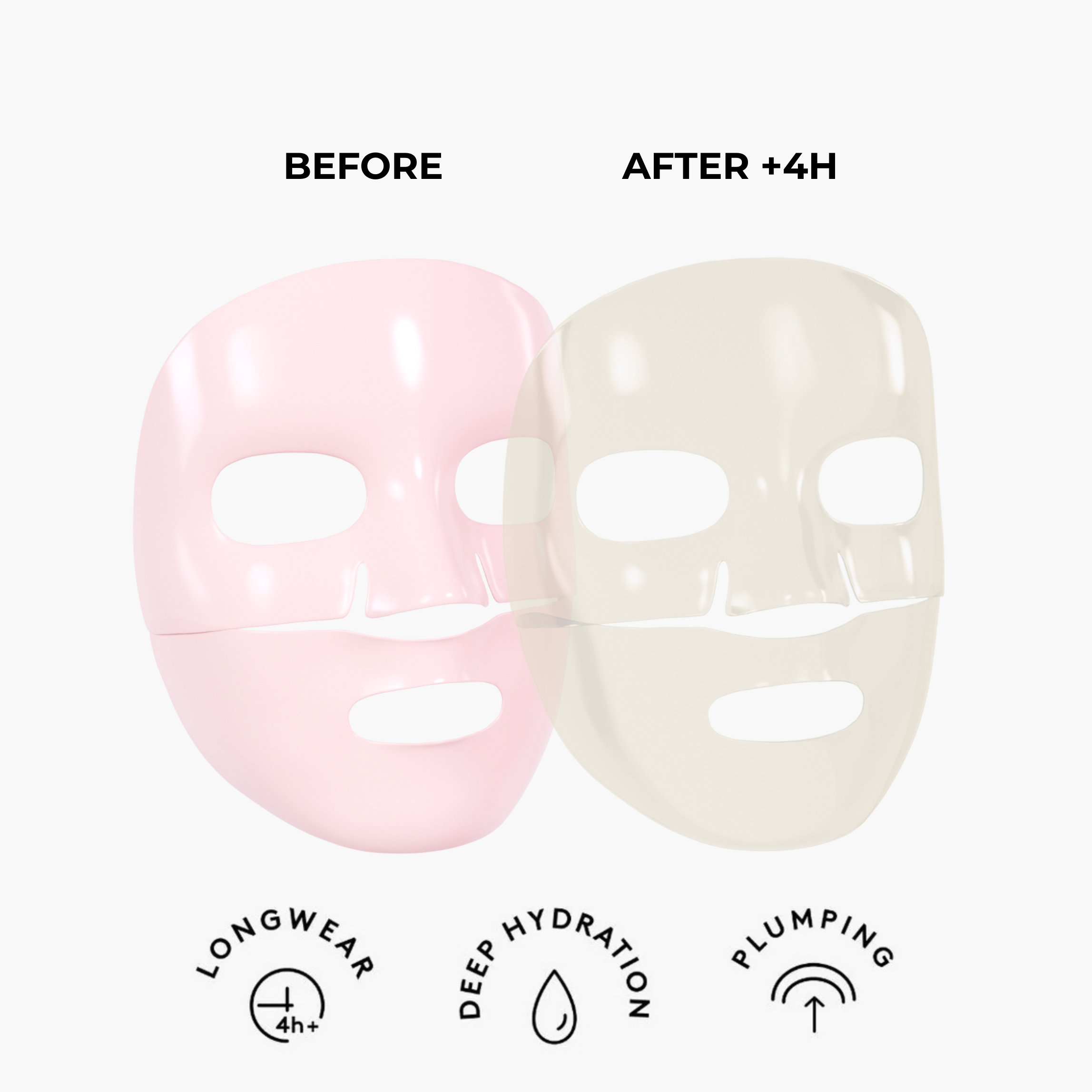 XLASH Collagen Hydrogel Hyal Mask - Masque à l'acide hyaluronique et à l'hydrogel de collagène, 1 g