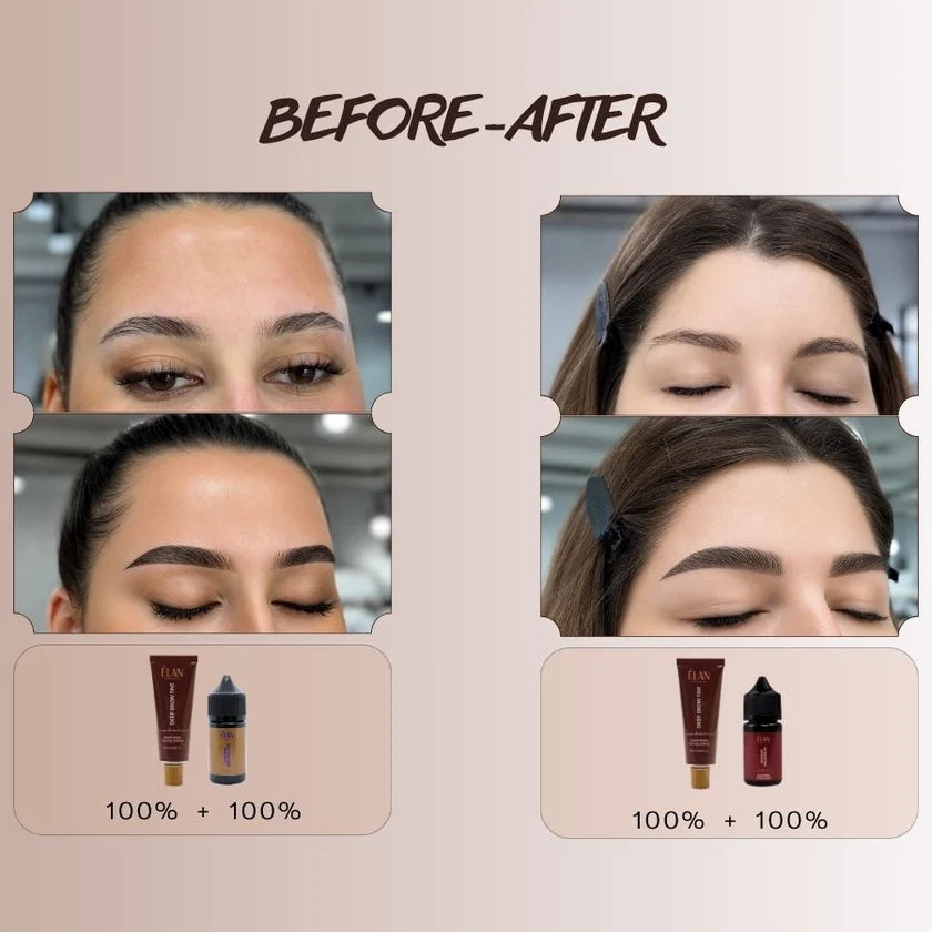 Elan Long-Lasting Eyebrow Tint “DEEP BROW TINT,” 2.0 08 CHOCO Natural Brown 20 ml
