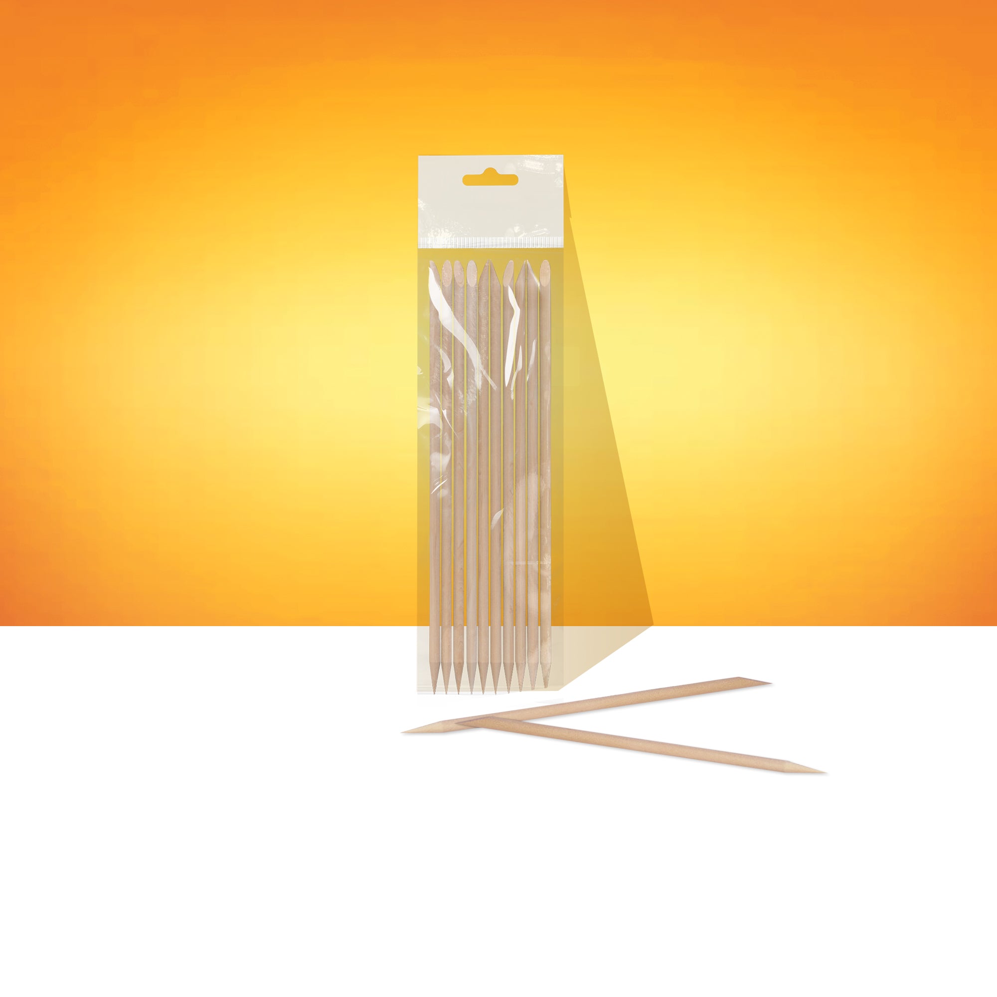 STALEKS Bâtonnets pour cuticules 10 cm - 10 pièces [DOS-10/10]