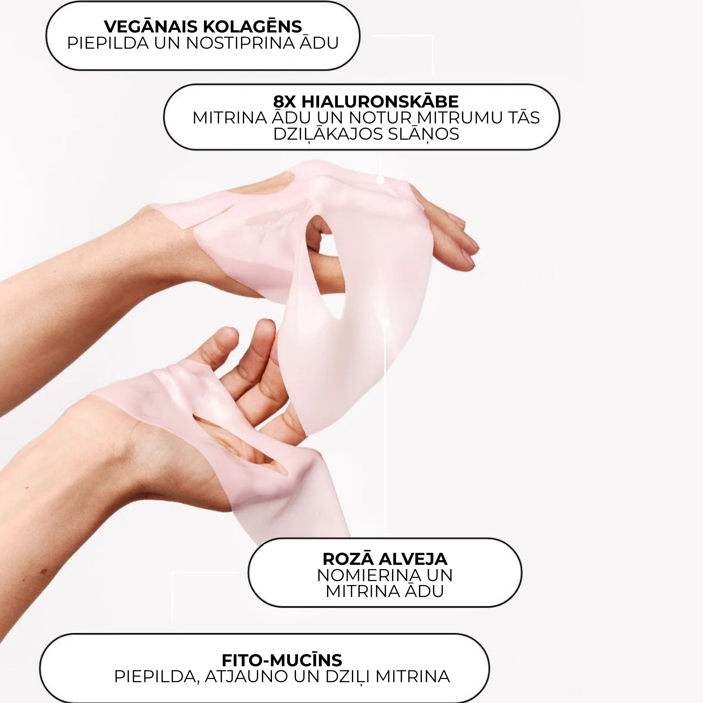 XLASH Collagen Hydrogel Hyal Mask - collagen hydrogel hyaluronic acid mask, 1 g