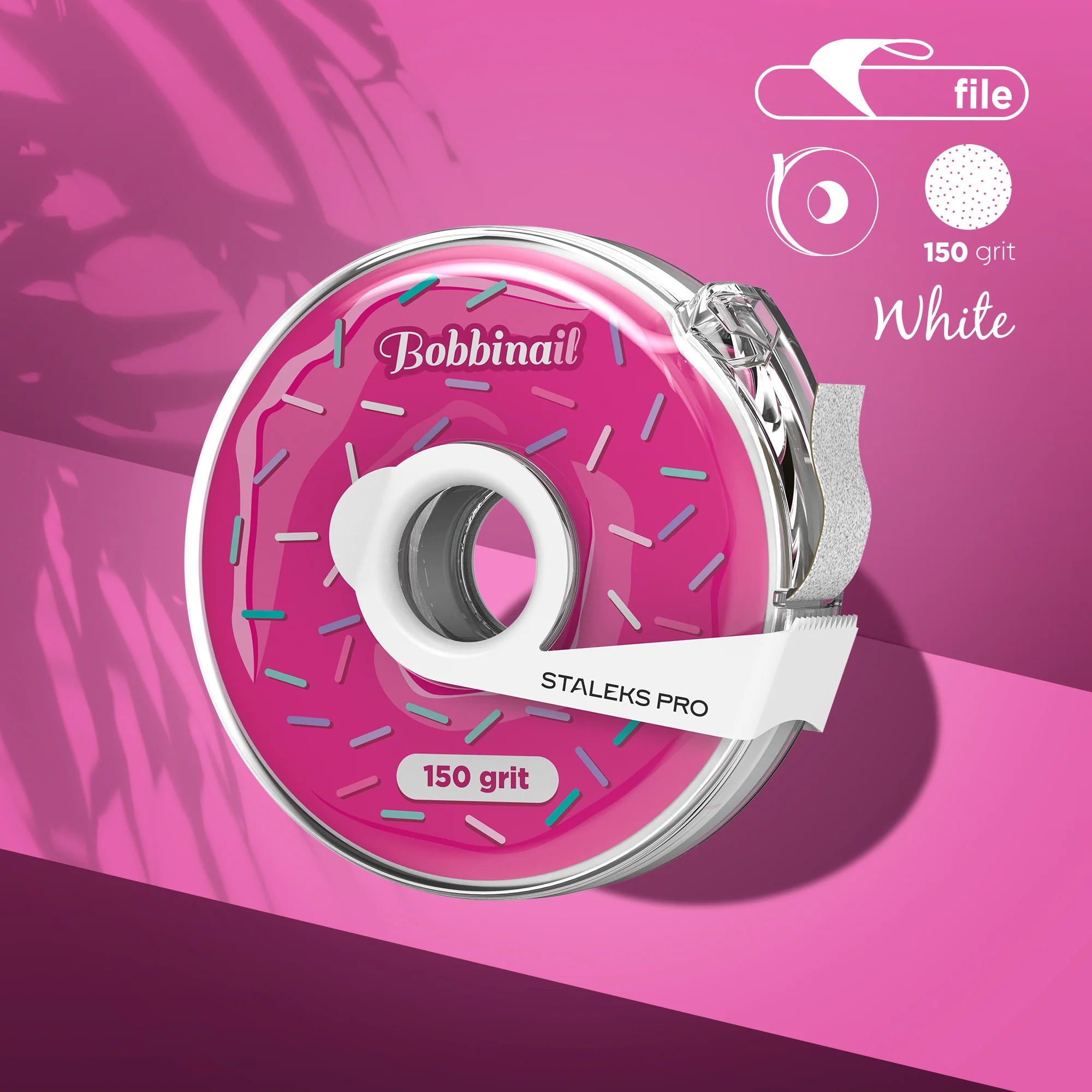 STALEKS Bande abrasive remplaçable (virtuelle), blanche AT-150W / grain 150 / 8 m