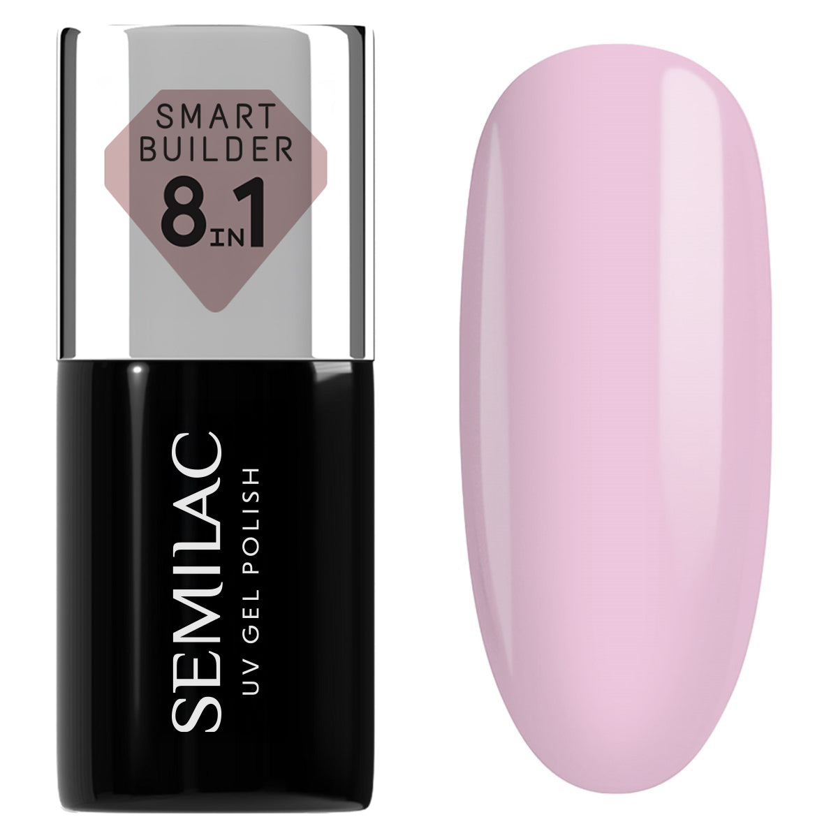 803 Semilac Smart Builder 8 en 1, rose tendre, 7 ml
