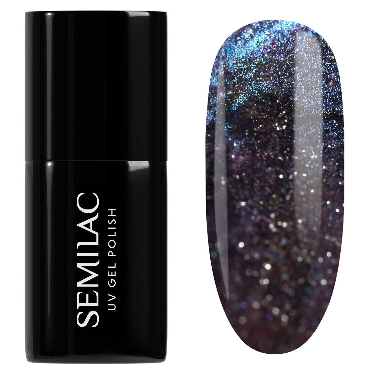 828 Semilac Vernis gel UV Gris Holo 7 ml