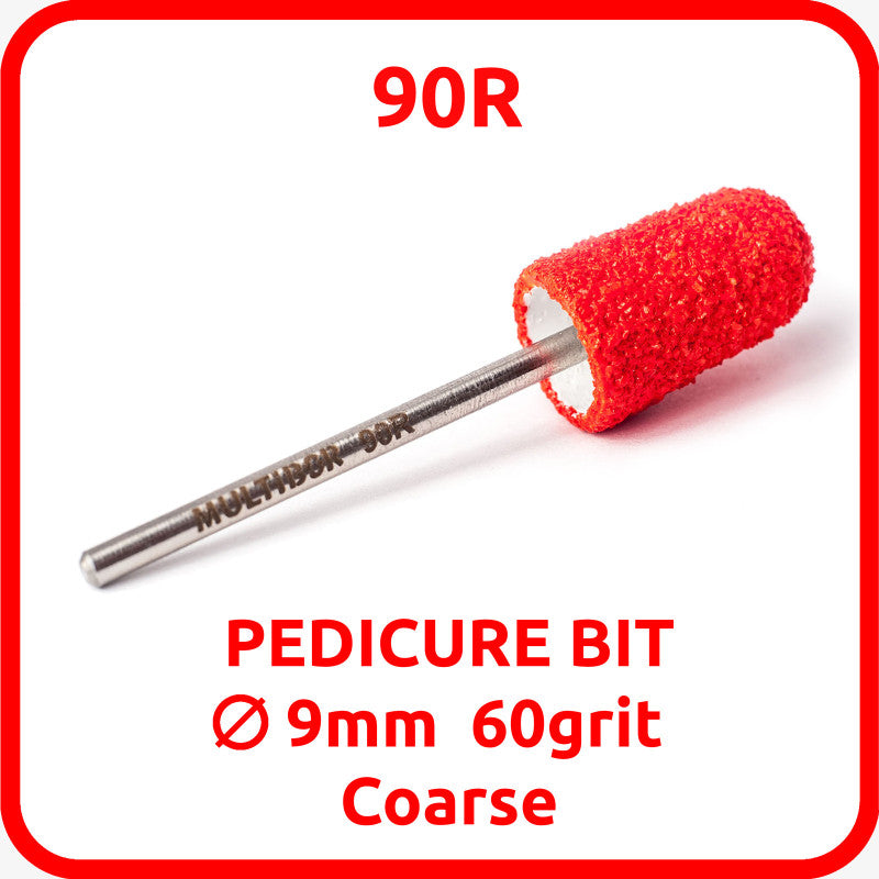 90R Multibor Embout pour pédicure 9 mm, gros