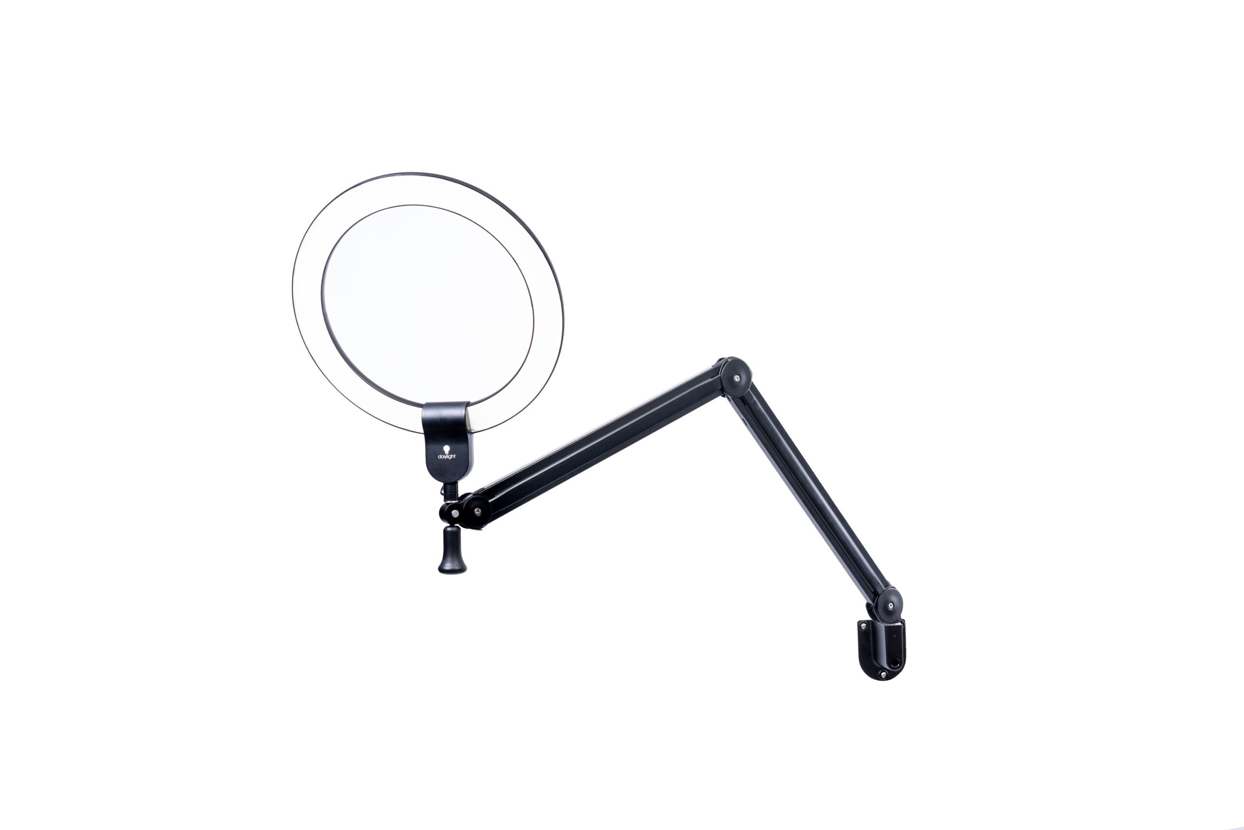 Lampe LED circulaire Daylight avec fixation murale ou de table [Aura On Arm]