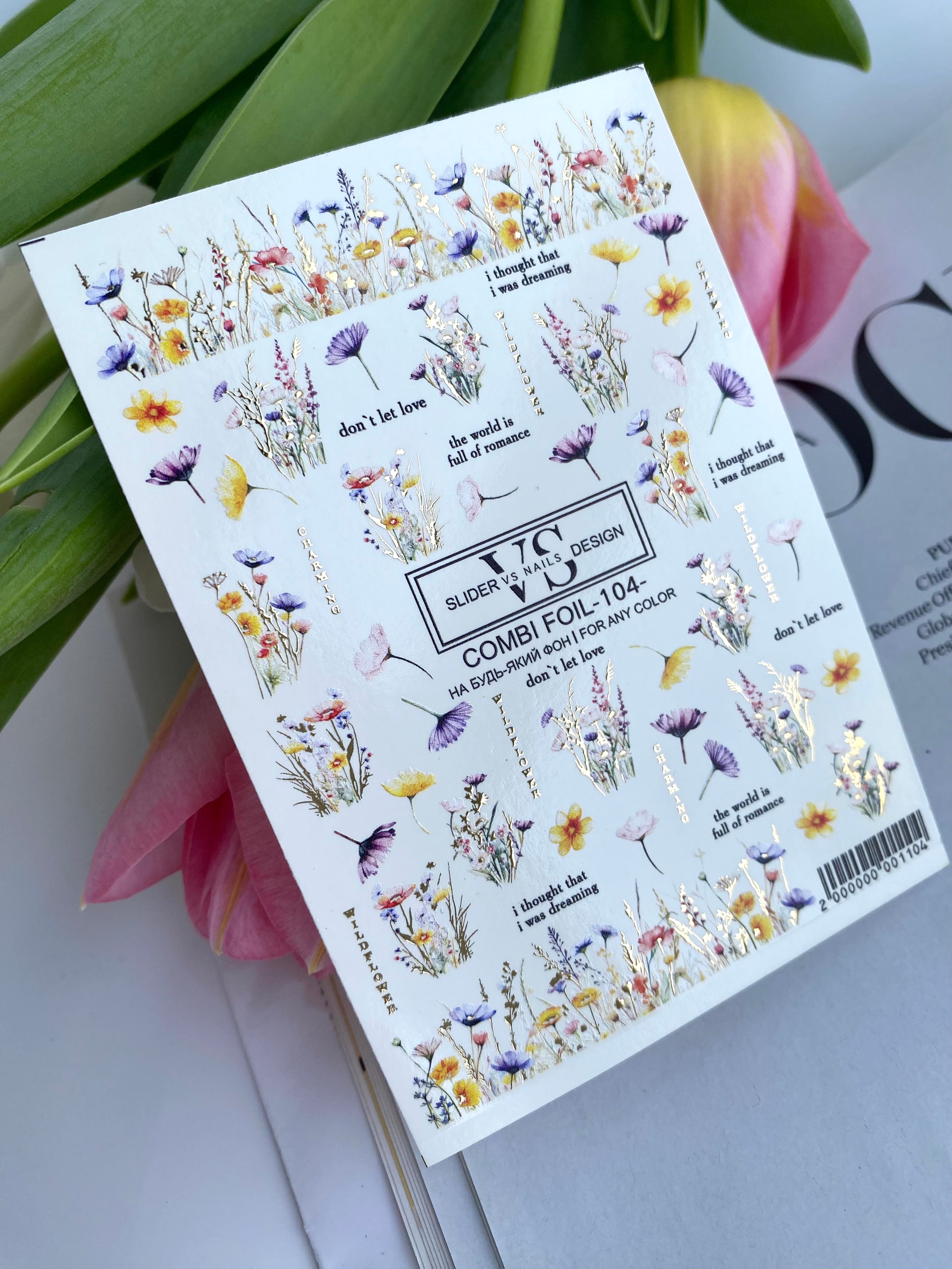 VS NAILS Sliders Combi Foil n° 104
