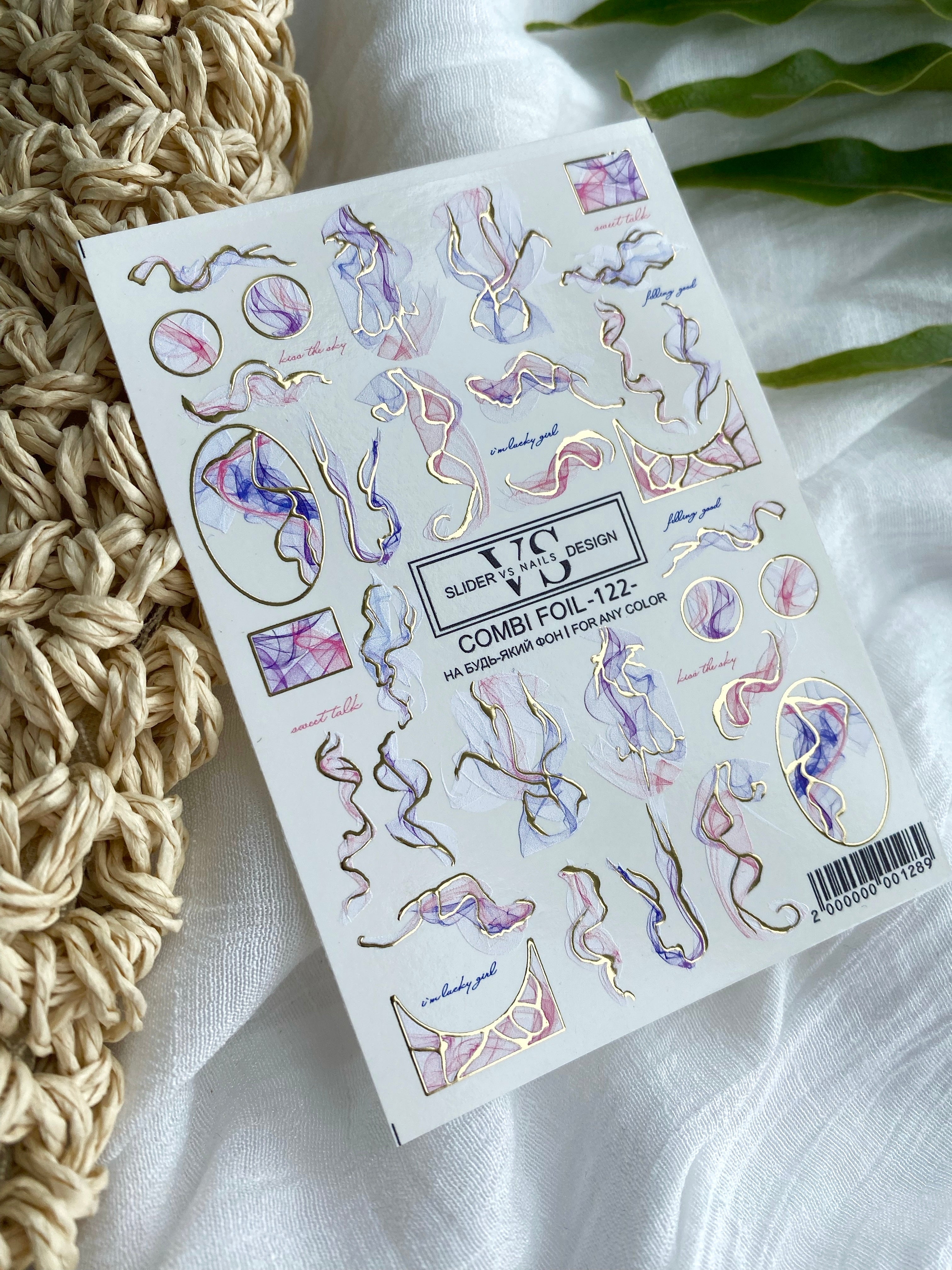 VS NAILS Sliders Combi Foil n° 122
