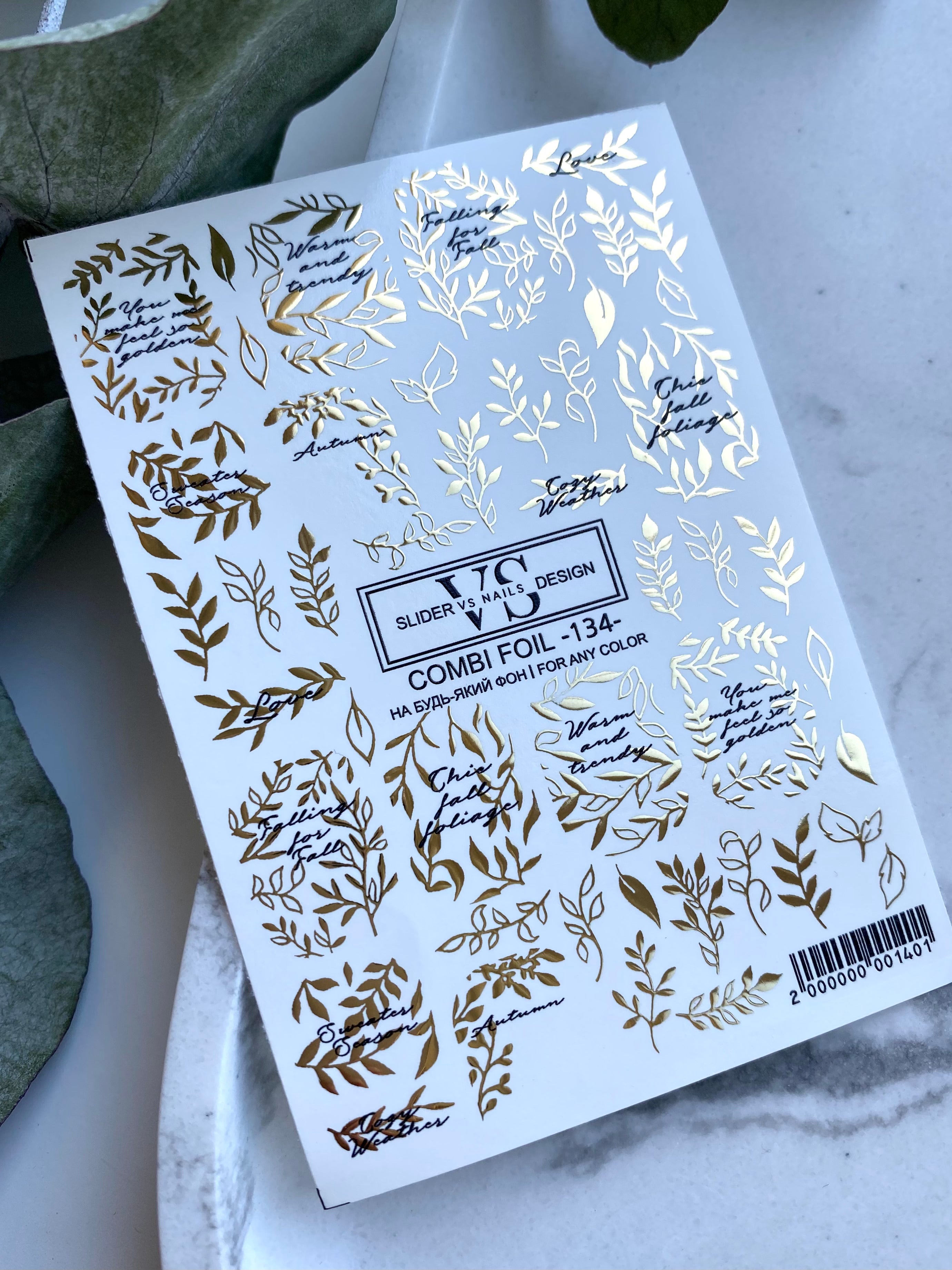 VS NAILS Sliders Combi Foil n° 134