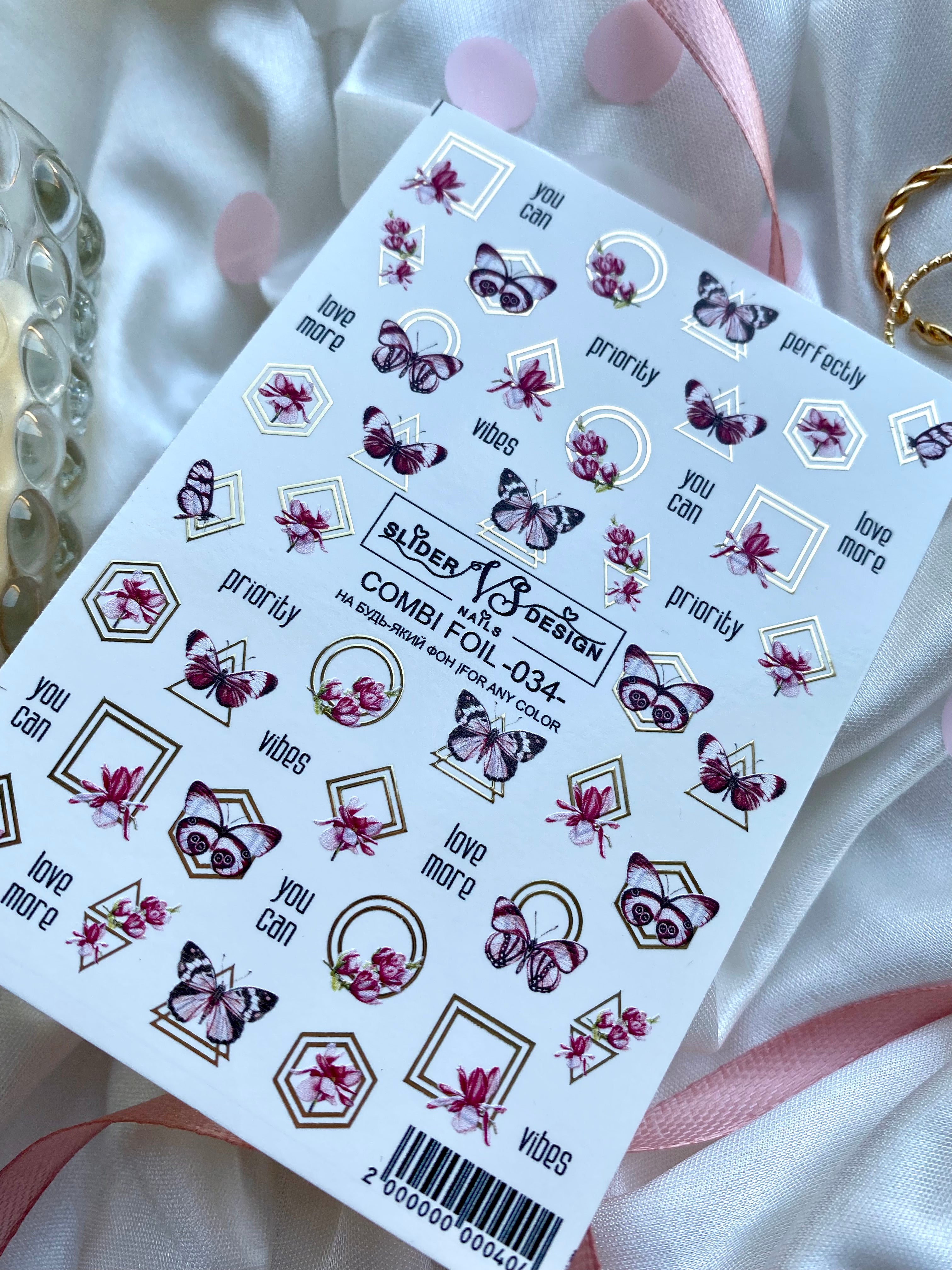 VS NAILS Sliders Combi Foil n° 34