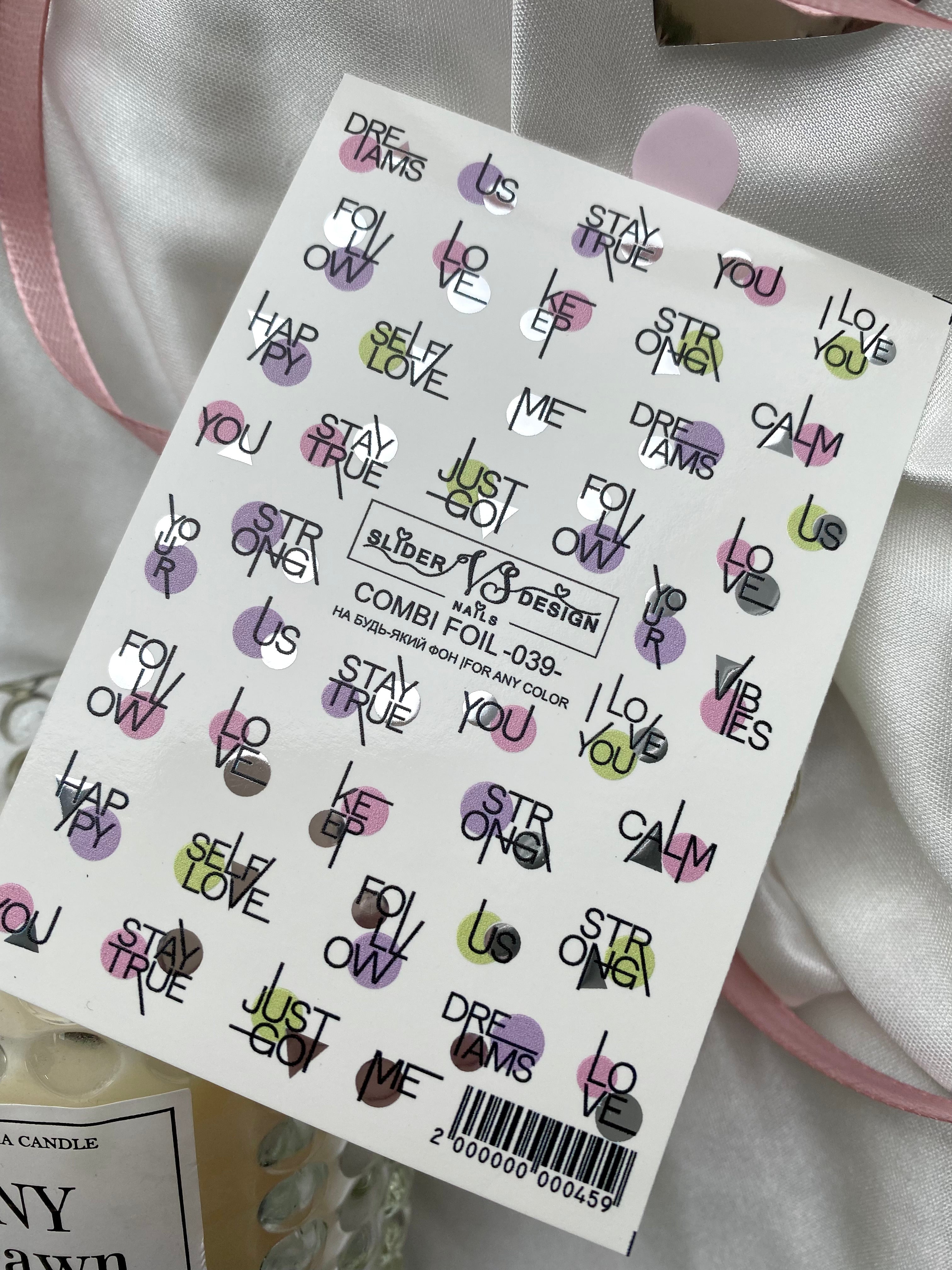 VS NAILS Sliders Combi Foil n° 39