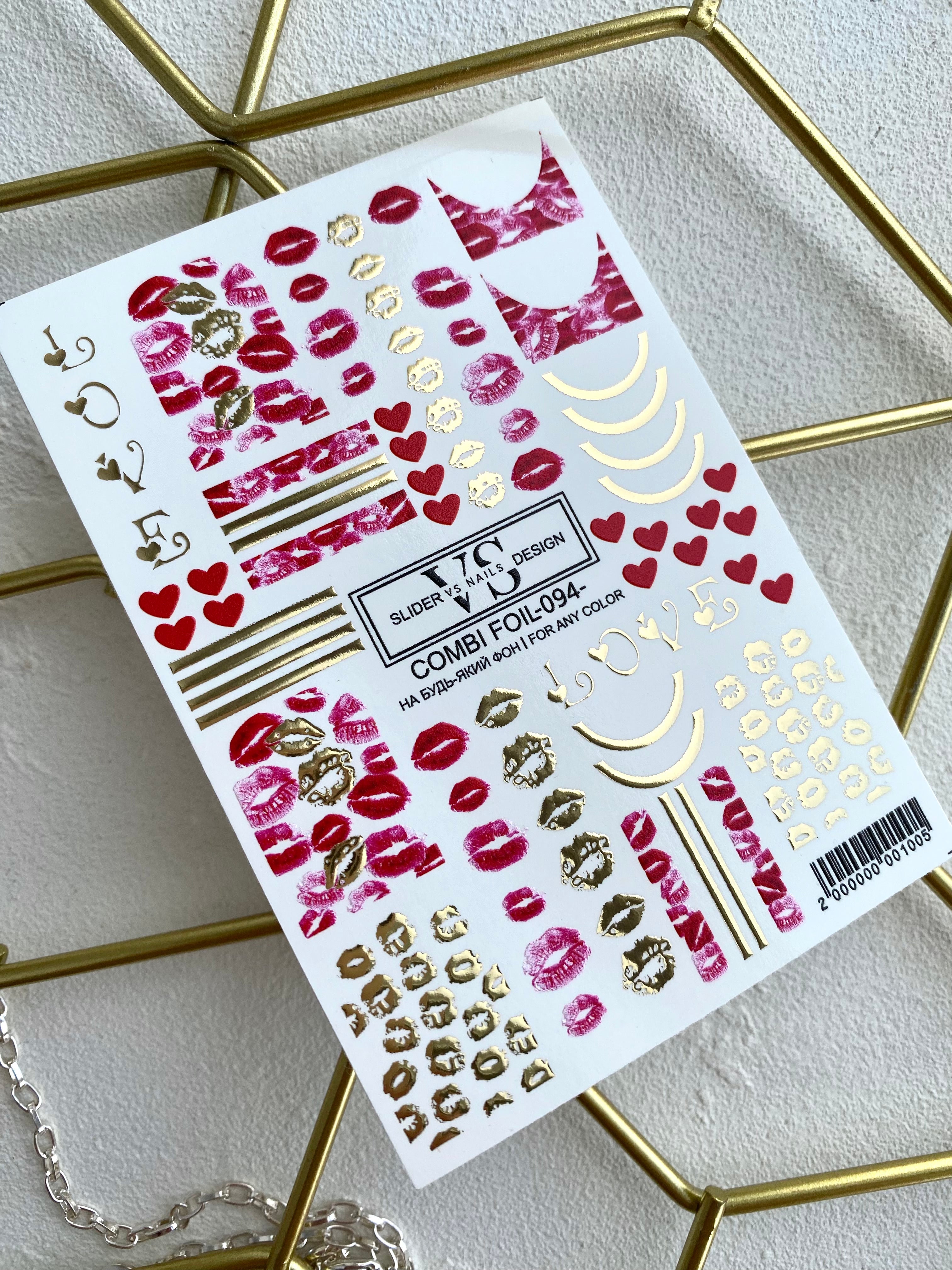 VS NAILS Sliders Combi Foil n° 94