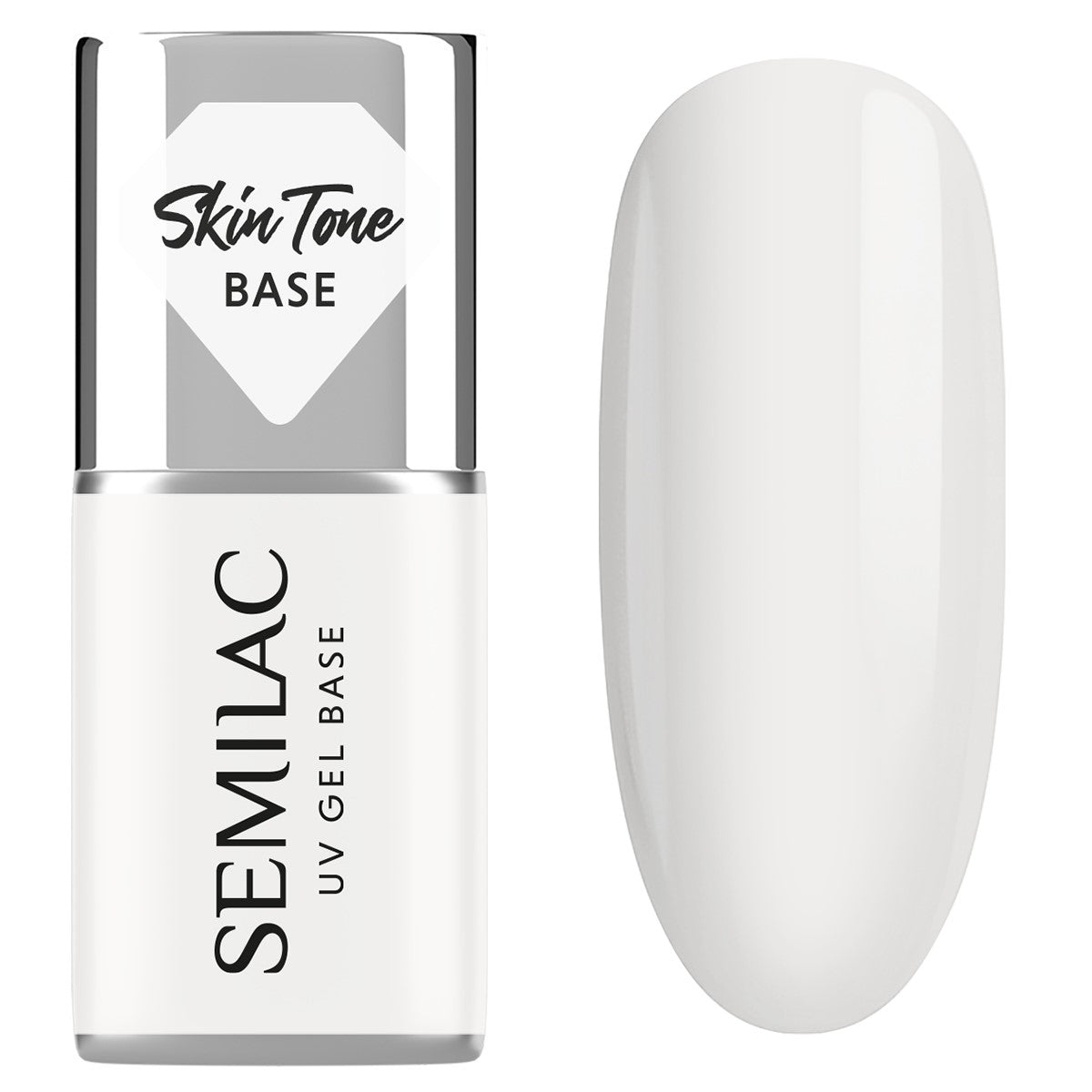 Semilac Base couvrante teint 2 en 1 Crème de noix de coco 7 ml