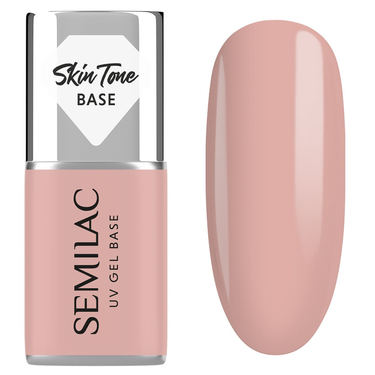 Semilac Skin Tone Cover Base 2 en 1 Pale Beige 7 ml