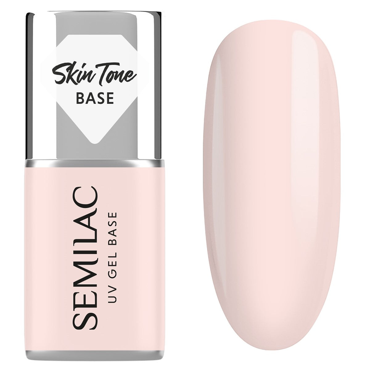 Semilac Base couvrante 2 en 1 teinte Rose Beige 7 ml