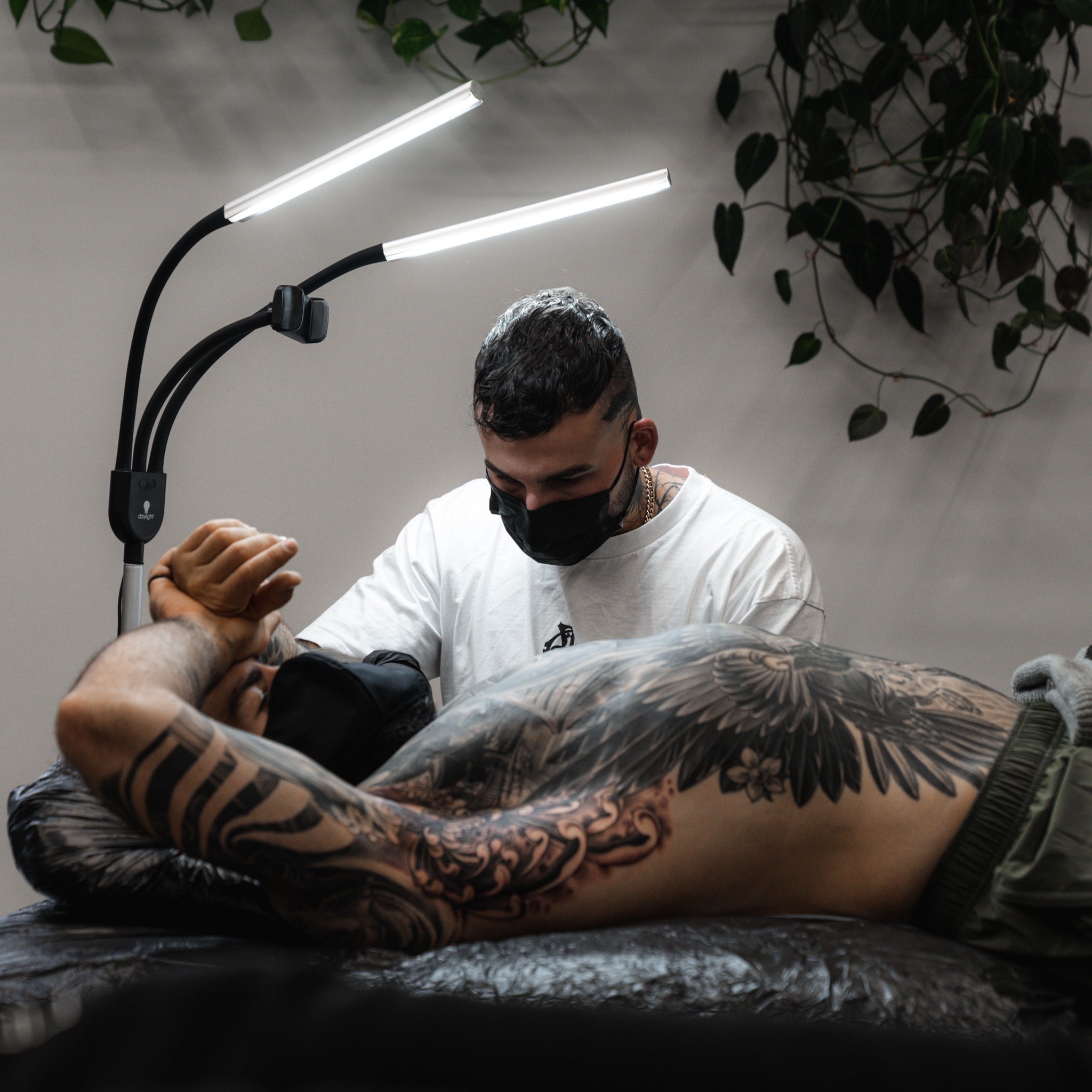 Lampe LED Daylight - Lampe de sol à 2 panneaux pour professionnels [Gemini Floor]
