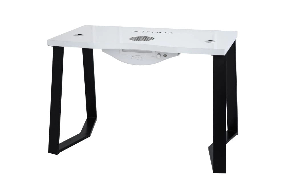 Table de manucure Afinia Art Deco W Black avec aspirateur intégré NDC 2000