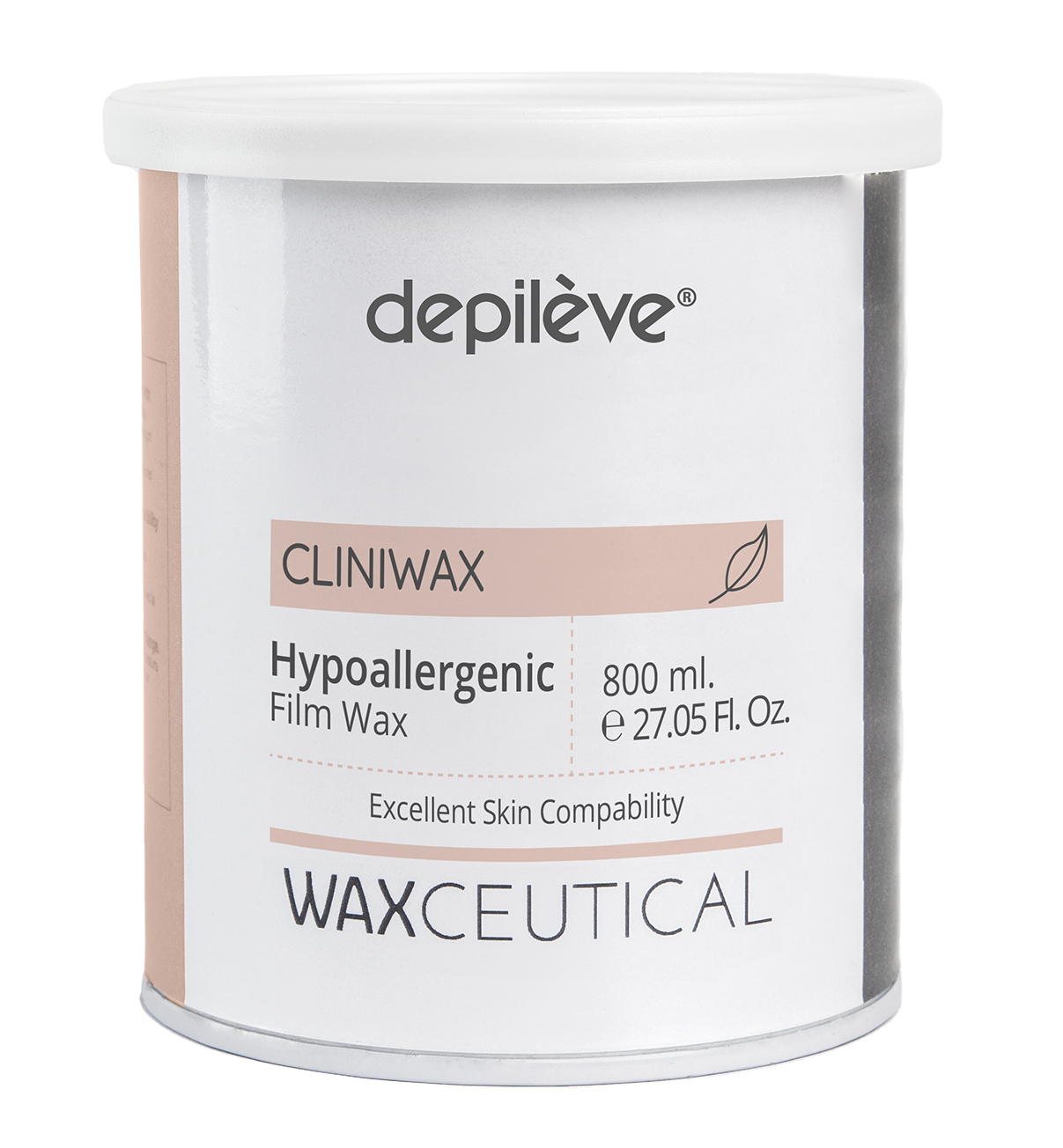 Depileve Waxceutical Hypoallergenic Creamy Film Wax in can 800 ml
