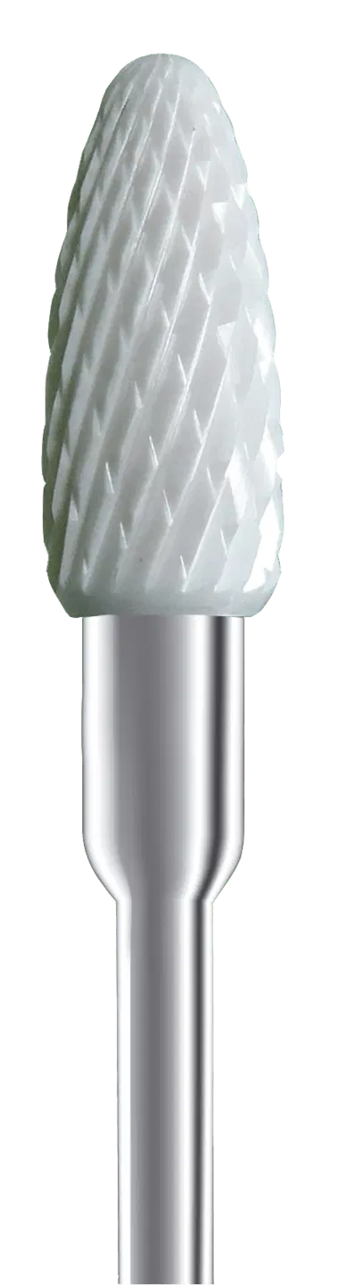 RUCK® BUSCH Ceramic Nail File, Bud Shape, Medium X Cut, Ø 6.0 mm (2704501)