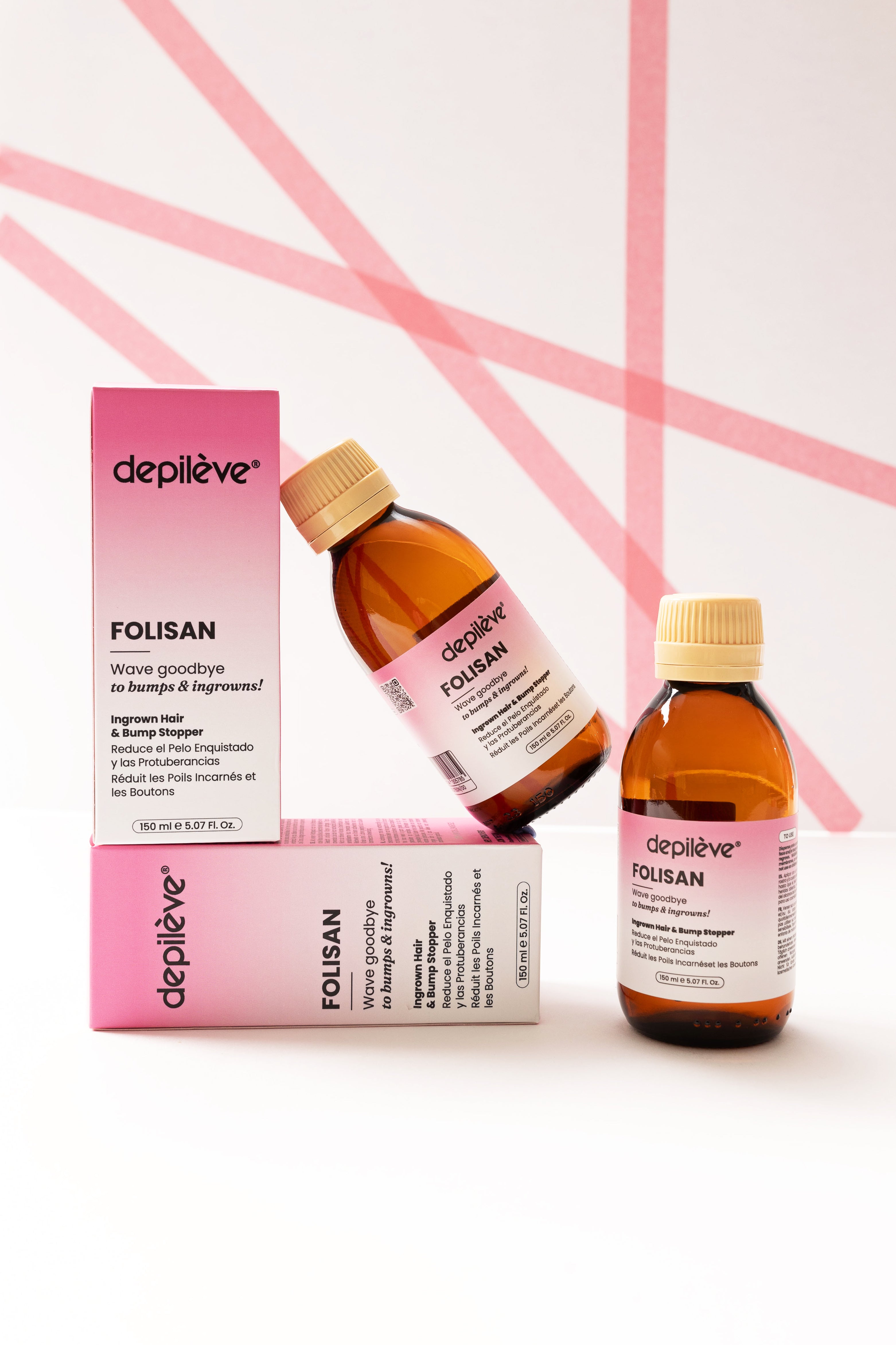 Depileve FOLISAN, produit contre les poils incarnés et les inflammations, 150 ml