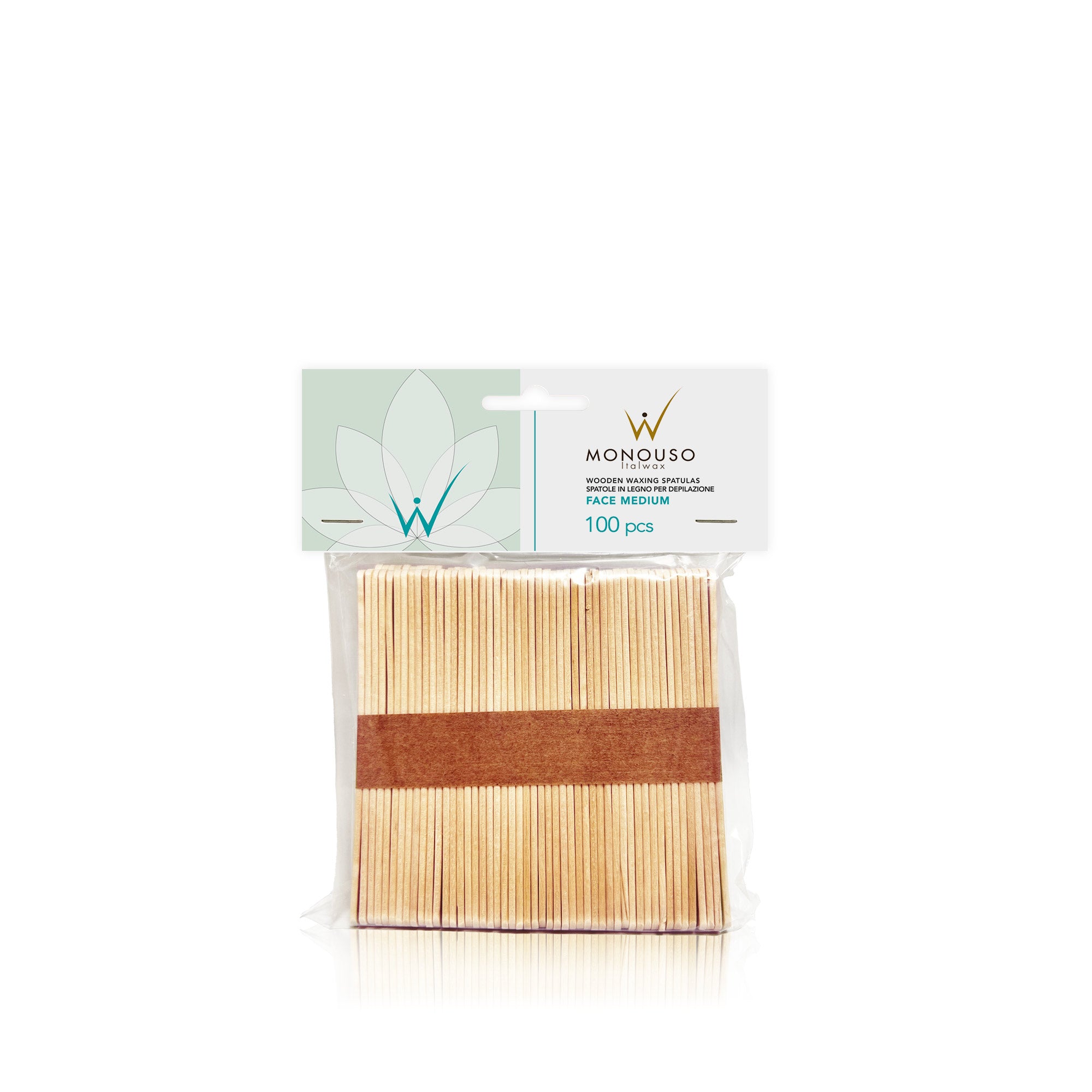 Italwax Spatules en bois pour le cirage, Medium, 114 x 10 x 2 mm, 100 pièces [D000210]