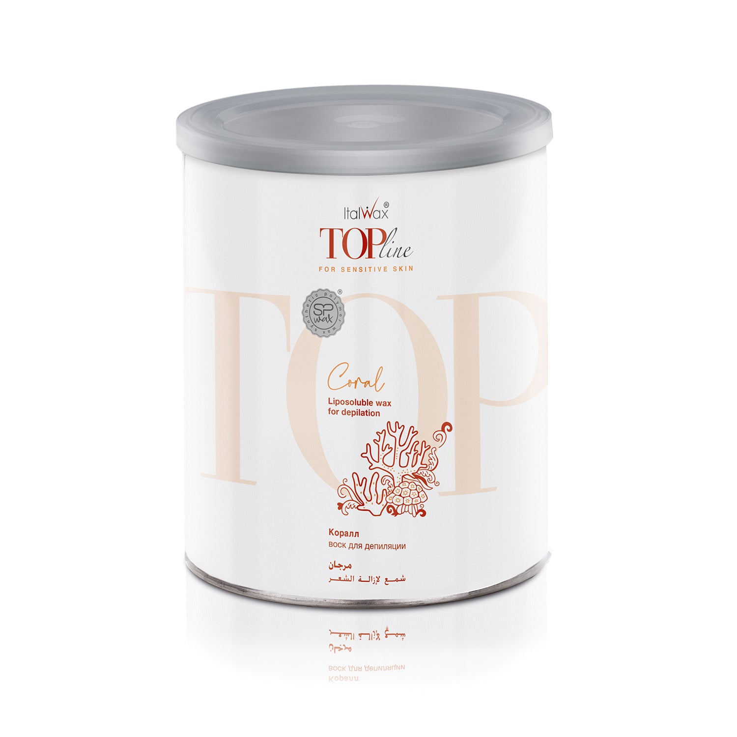 ItalWax TOPline Soft wax in can - CORAL 800 ml