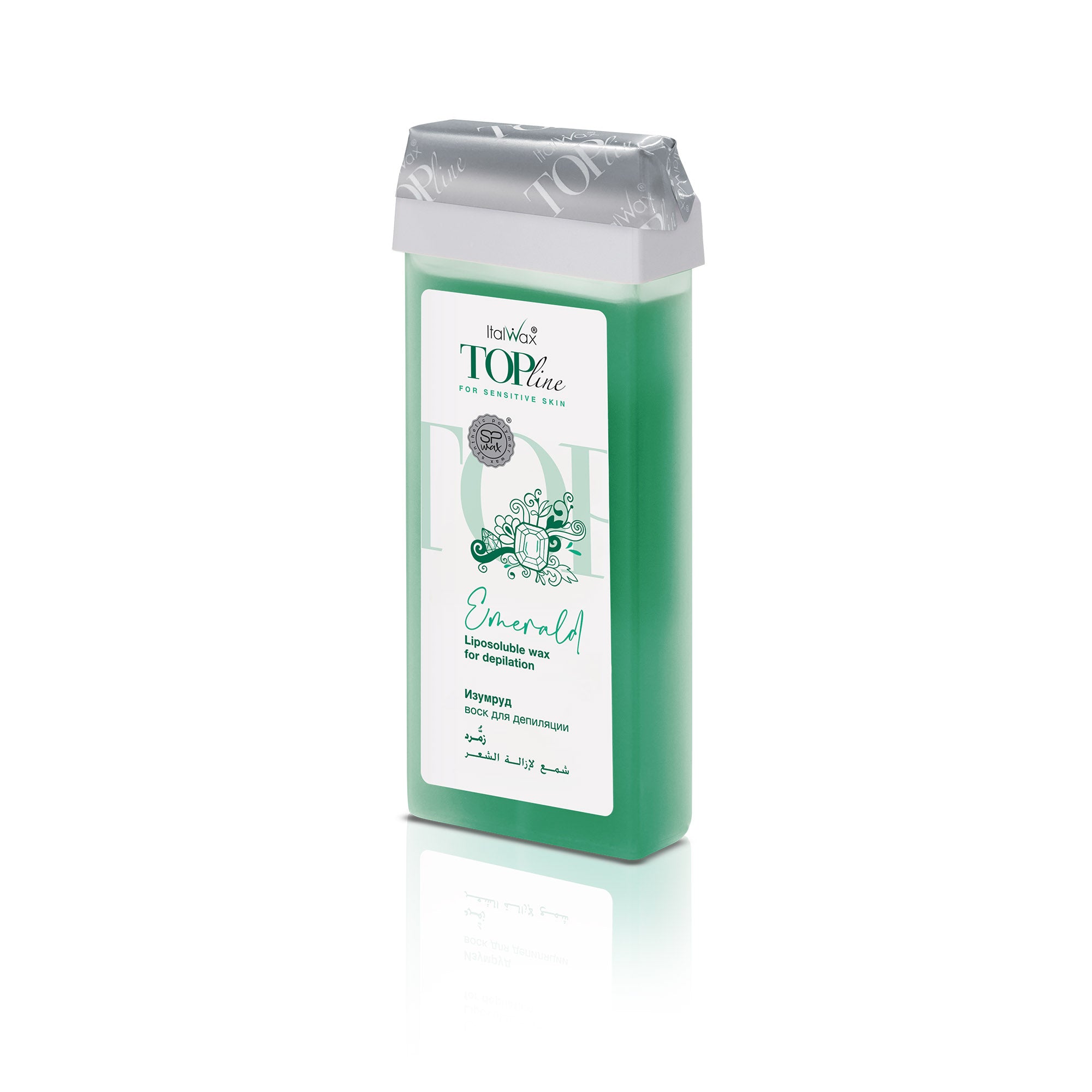 ItalWax Hair Removal Wax Cartridge TOPline - EMERALD 100 ml