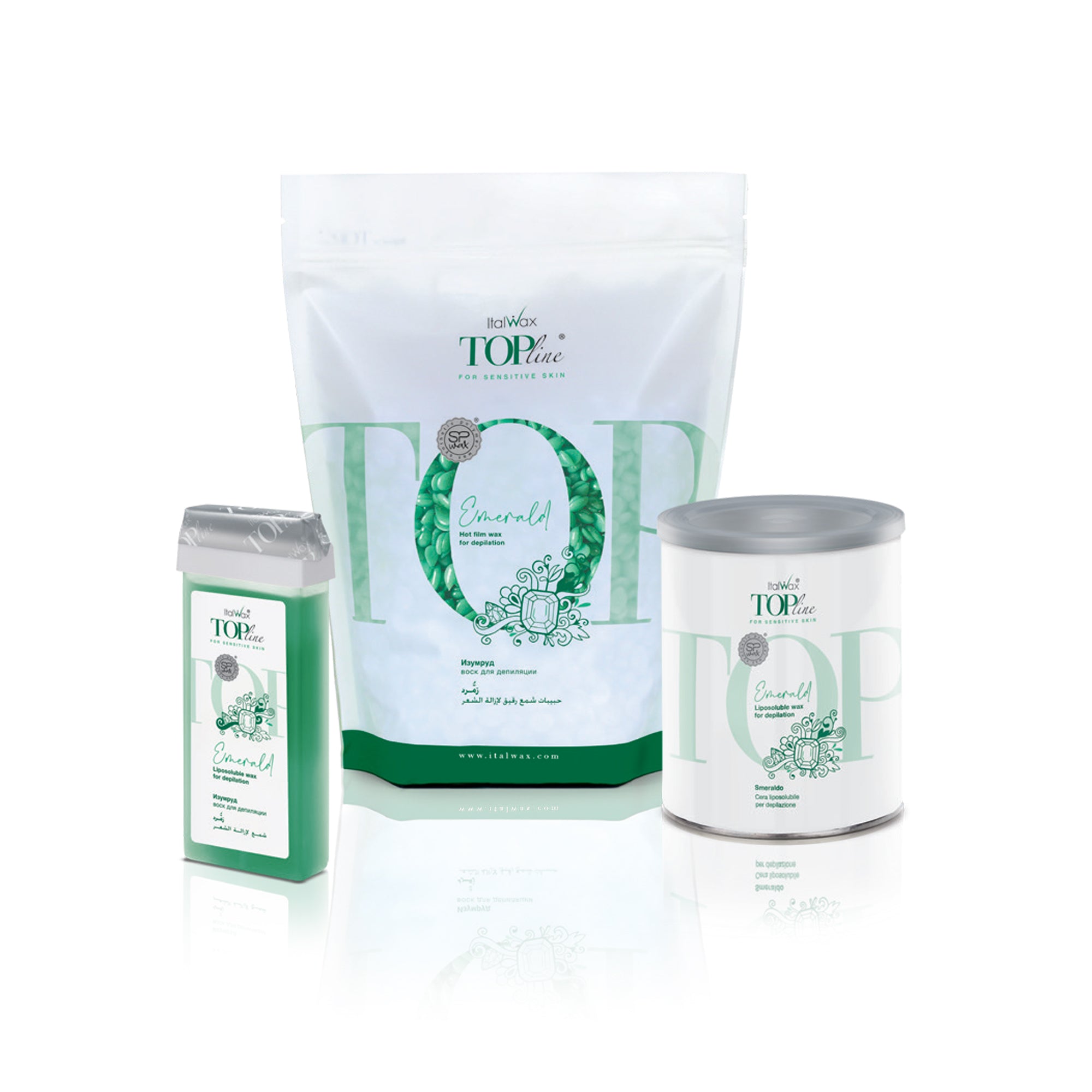 ItalWax TOPline Soft wax in can - EMERALD 800 ml