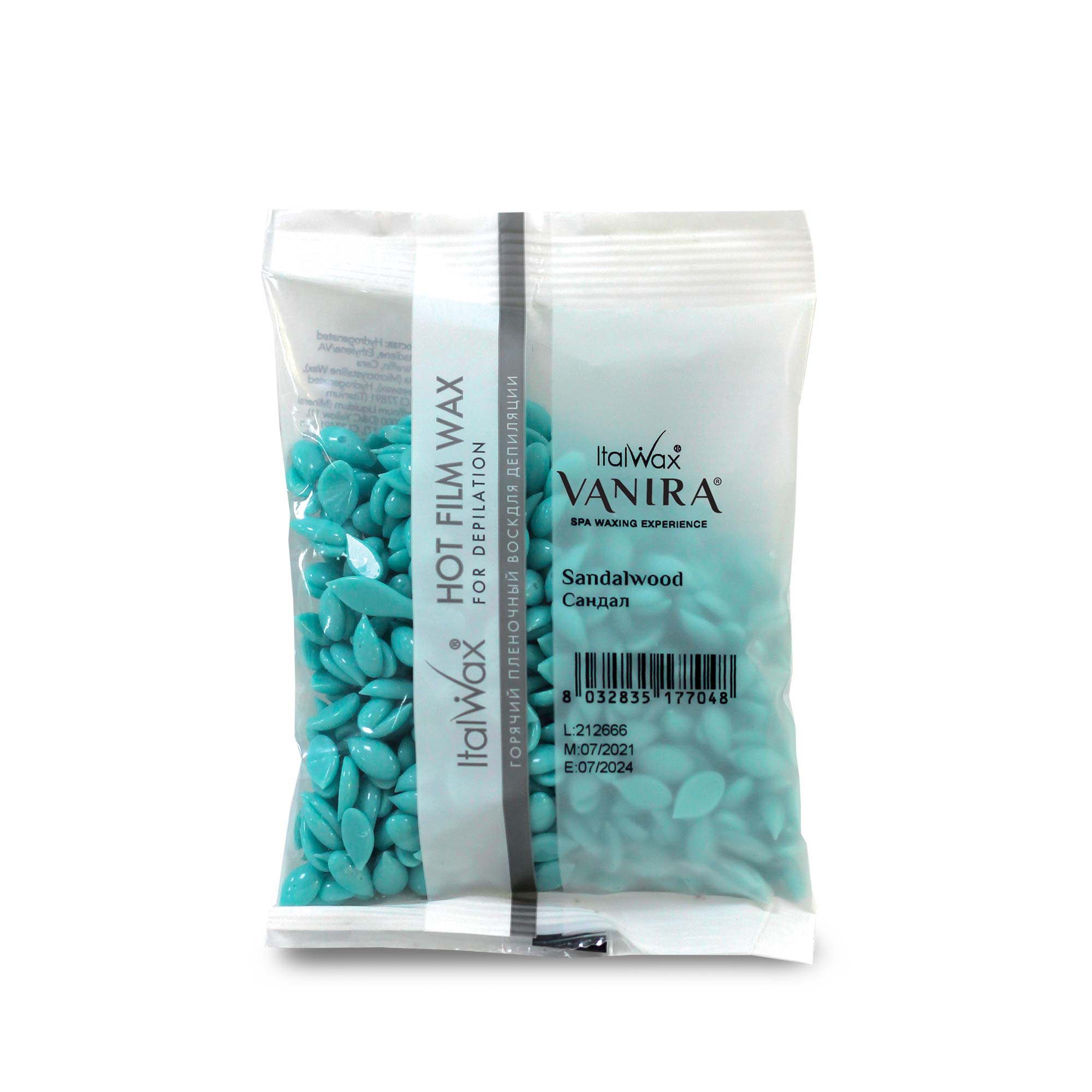 Cire en feuille ItalWax VANIRA, SANDALWOOD (bois de santal) 100 g