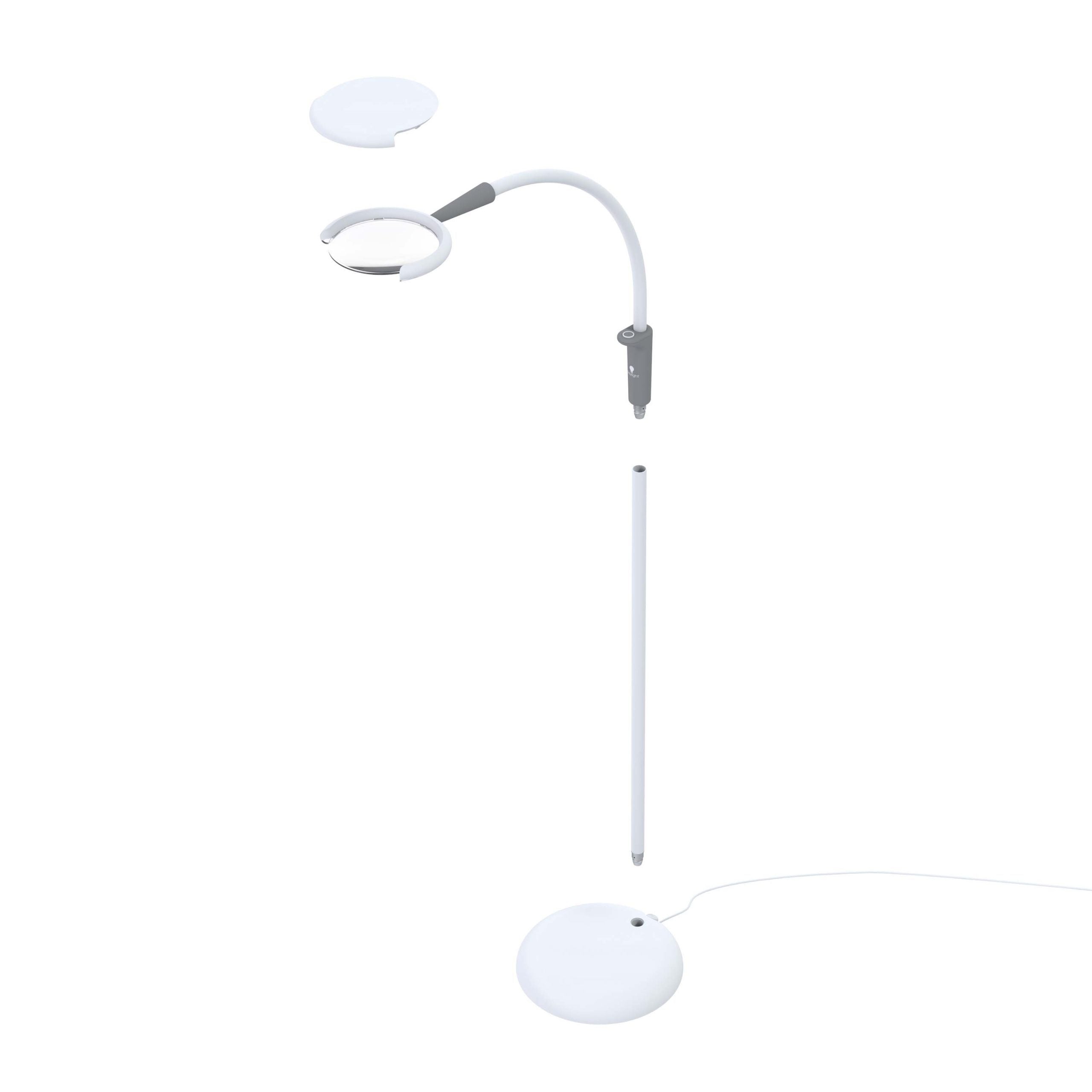 Lampe LED de table et de sol Daylight - avec loupe [Magnificent Pro]