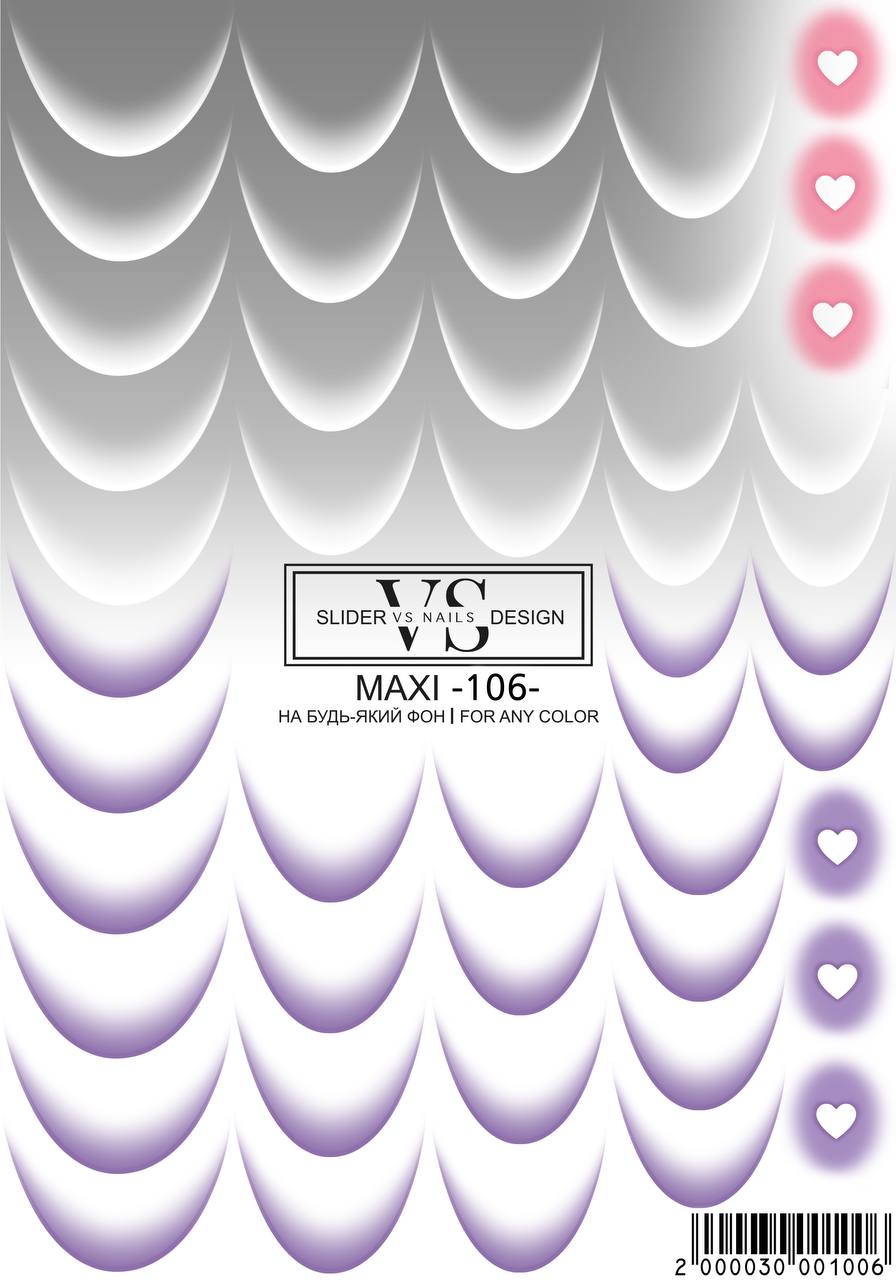 VS NAILS Sliders Maxi n° 106