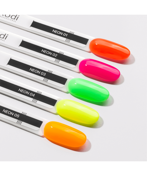 Gel de base coloré KODI, Neon 01, 7 ml