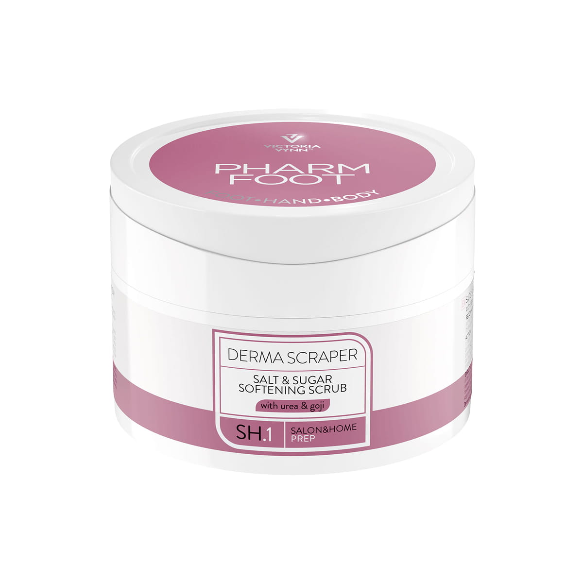 PHARM FOOT Sugar & Salt Exfoliating Scrub with Urea and Goji BERRIES DERMA SCRAPER 200g
