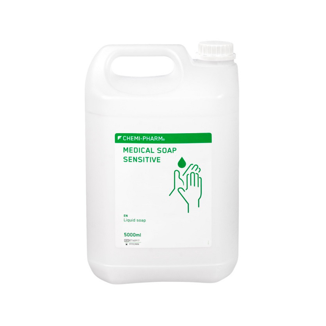 Savon médical CHEMI-PHARM pour peaux sensibles, pH 5,5, 5 l