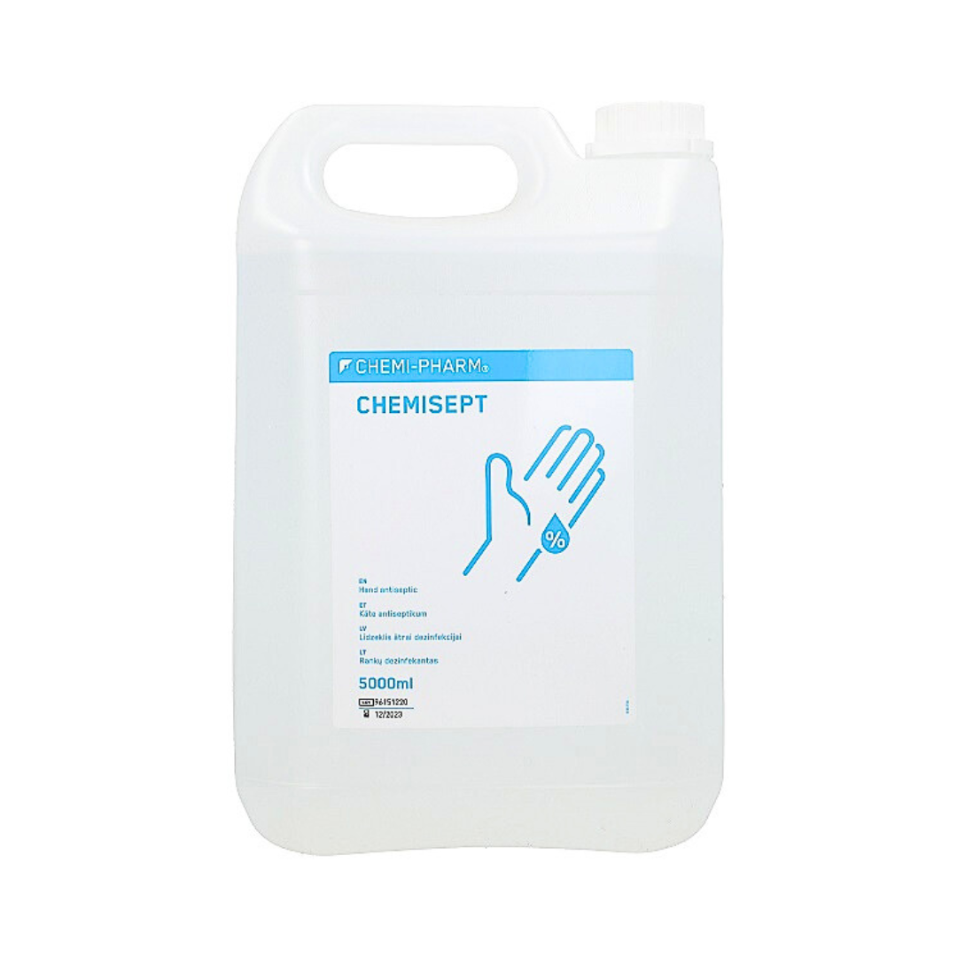 CHEMISEPT, produit pour la désinfection rapide des mains, 5 L